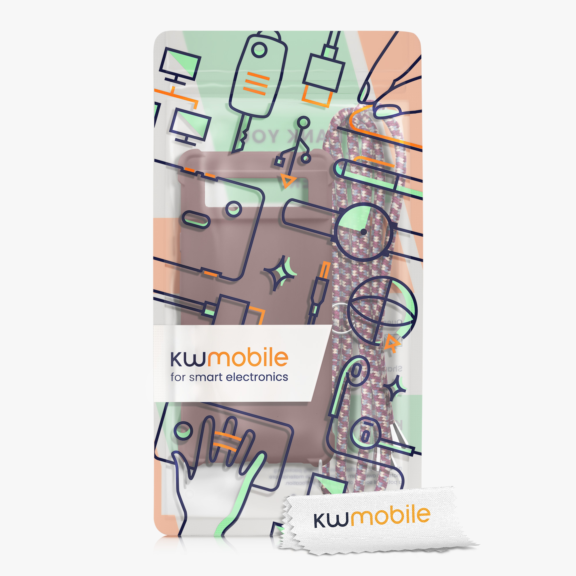 Crossbody kryt kwmobile pro Google Pixel 6 - bordeaux violet