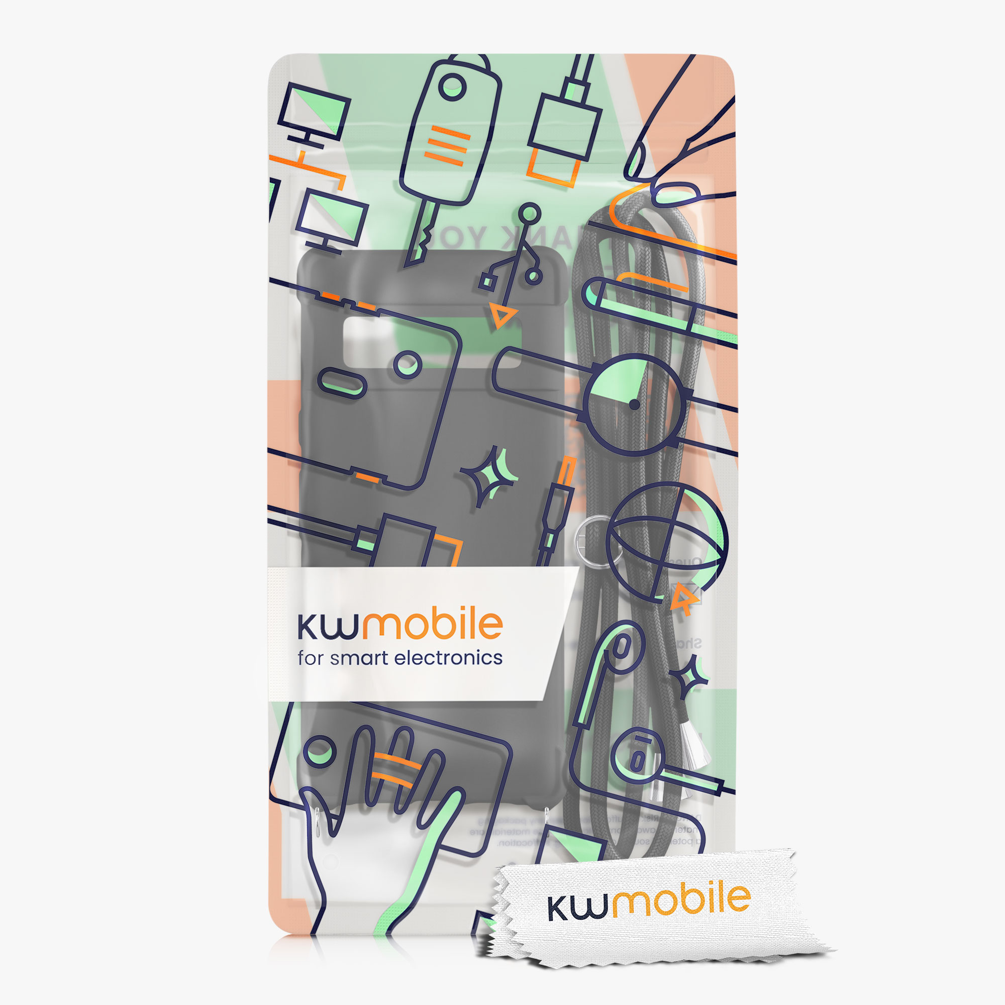 Crossbody kryt kwmobile pro Google Pixel 6 Pro - černá
