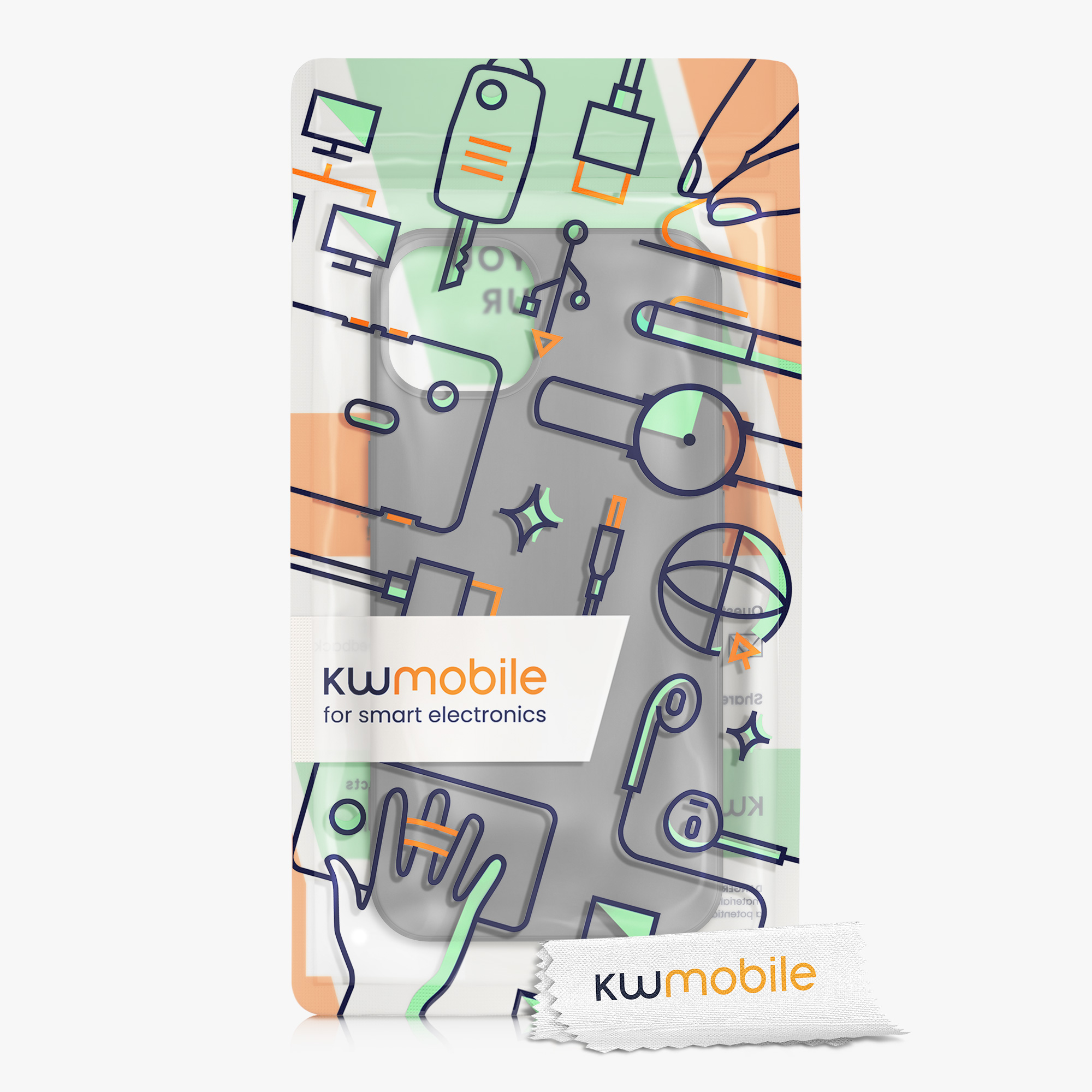 Silikonový kryt kwmobile pro iPhone 13 - kamenný prach