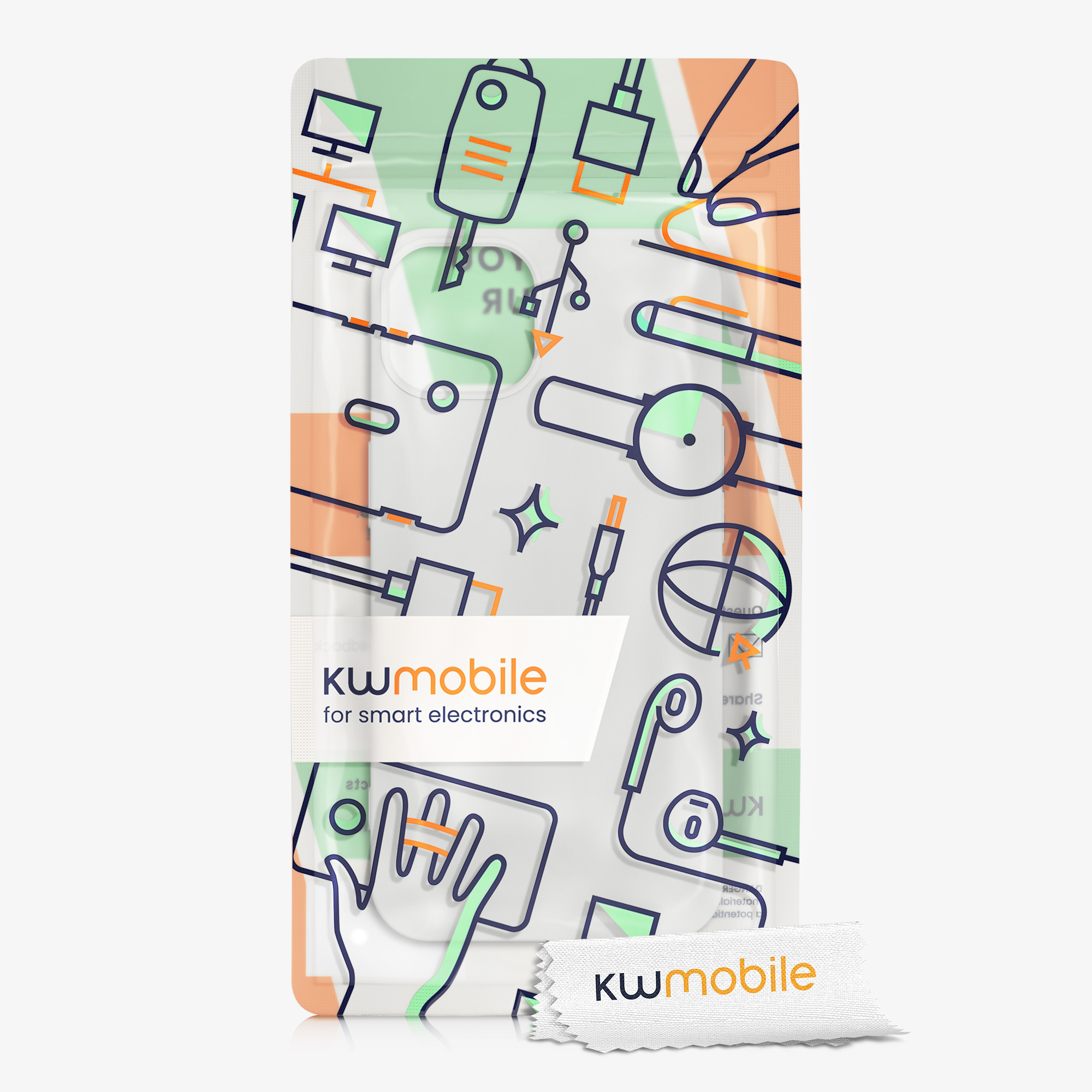 Silikonový kryt kwmobile pro iPhone 13 - bílá matná