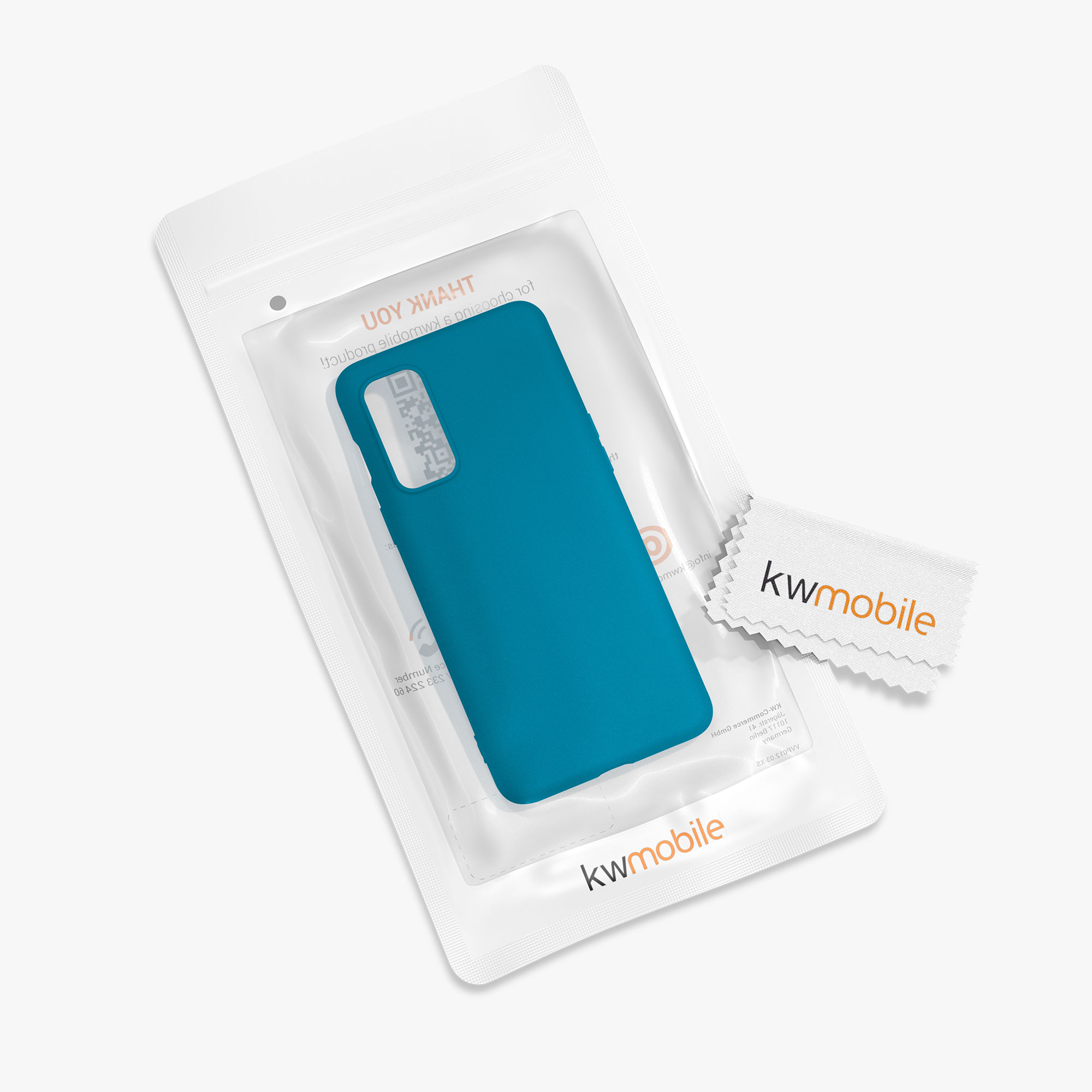Kwmobile Silikonový kryt OnePlus Nord 2 5G karibsky modrá