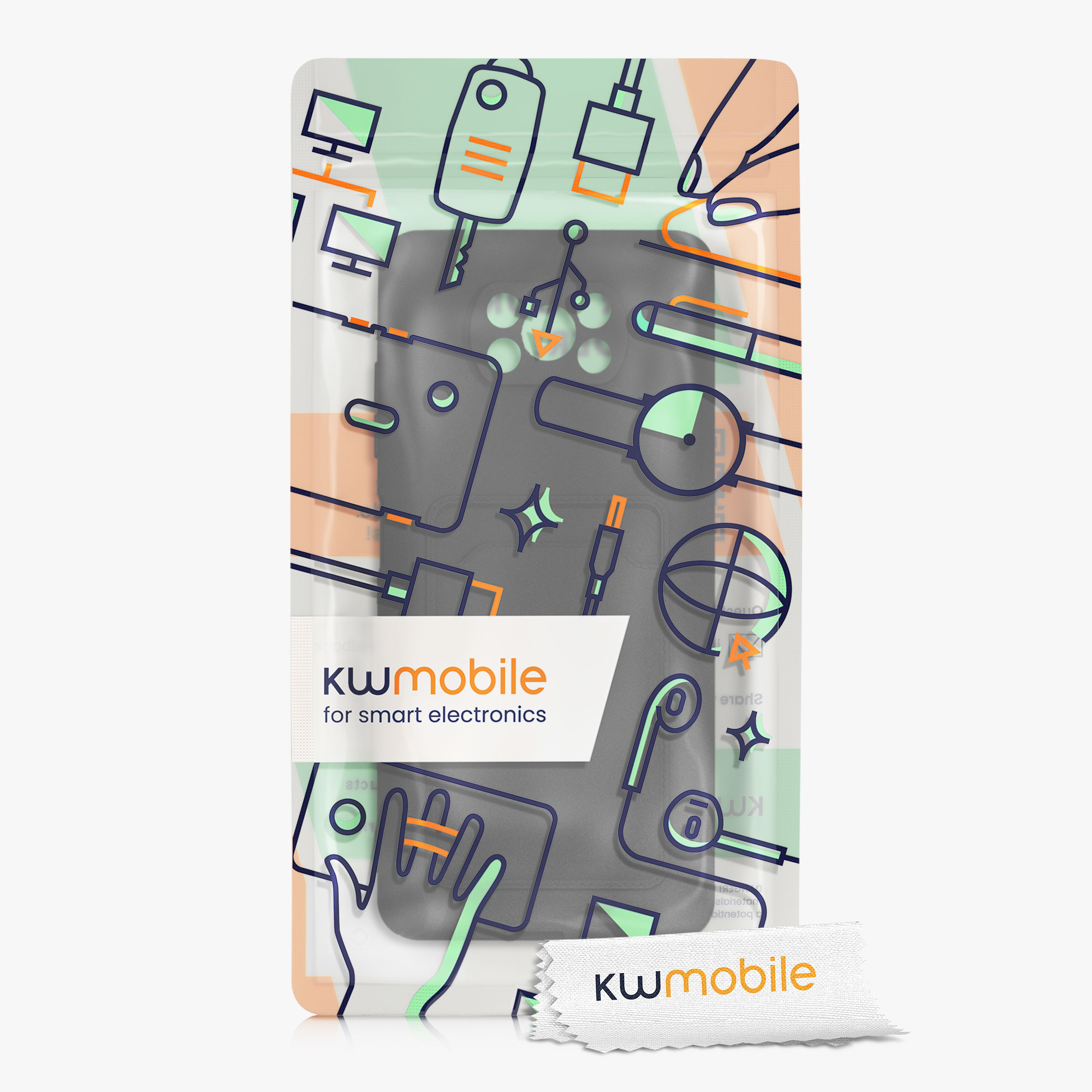 Kryt Xiaomi Poco X3 NFC přihrádka karta TPU černá matná kwmobile