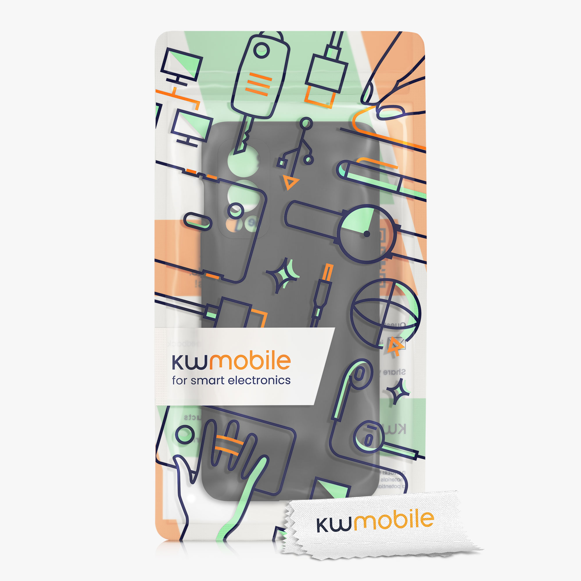 Kwmobile Silikonový kryt OnePlus Nord 2 5G černá