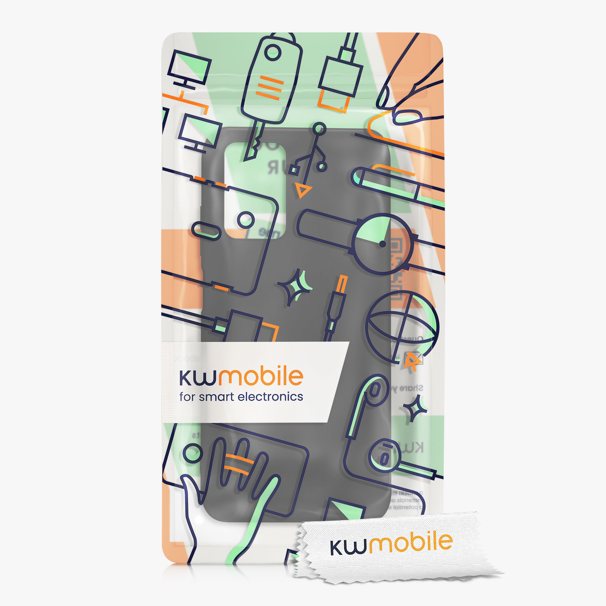 Kryt Xiaomi Redmi 10 (2021 silikonový TPU černá matná kwmobile