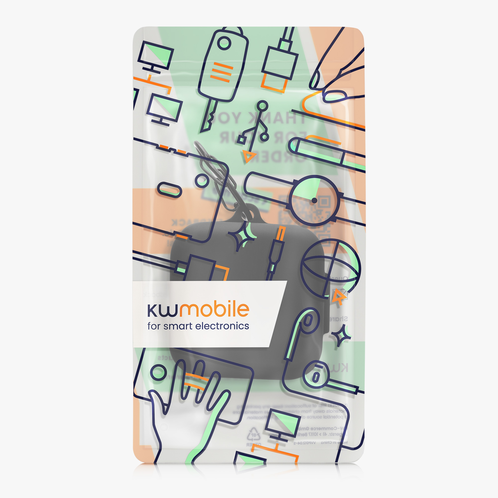 Pouzdro na sluchátka kwmobile pro Nothing Ear (1), černá