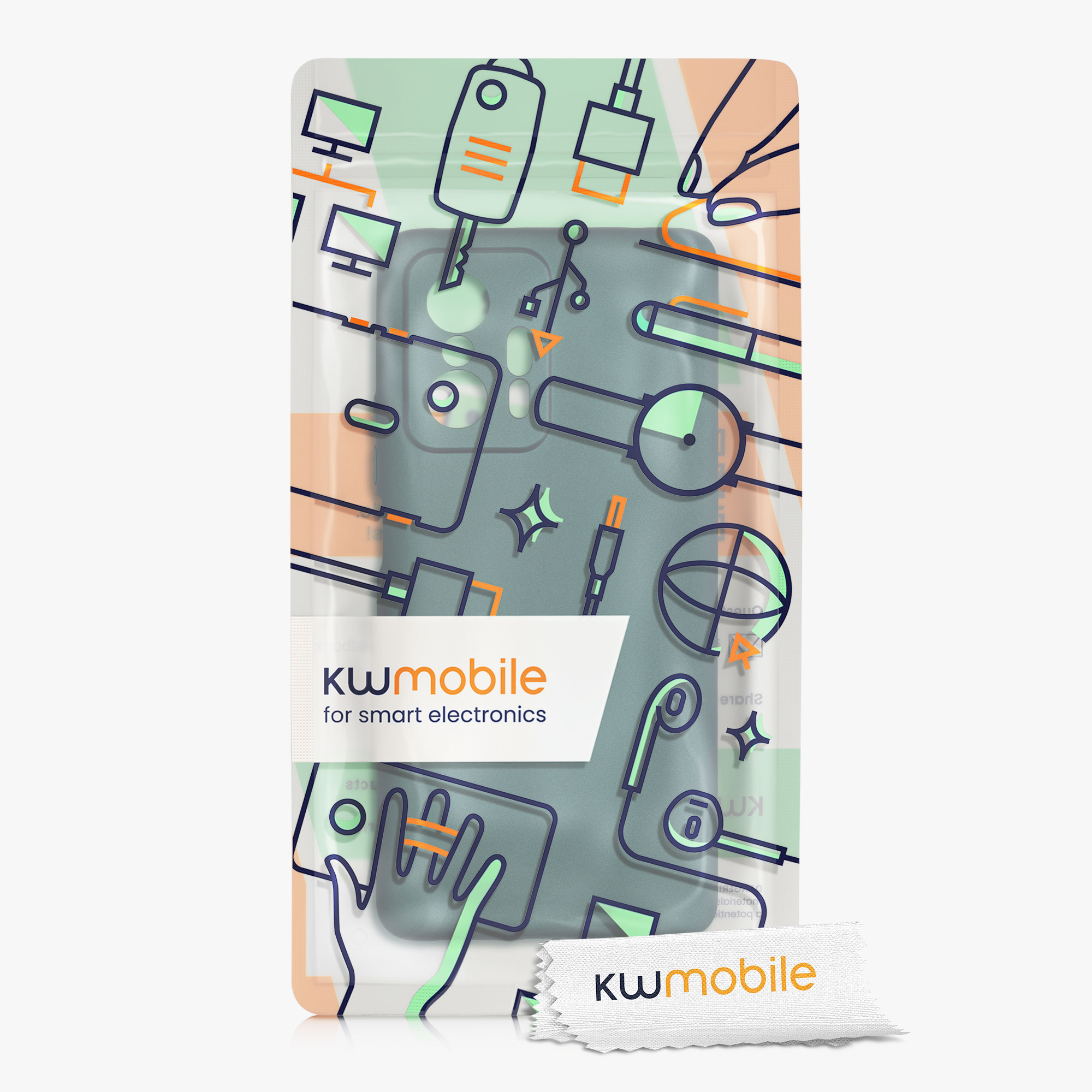 Metalický kryt na mobil Xiaomi 11T / 11T Pro metalicky modrozelený