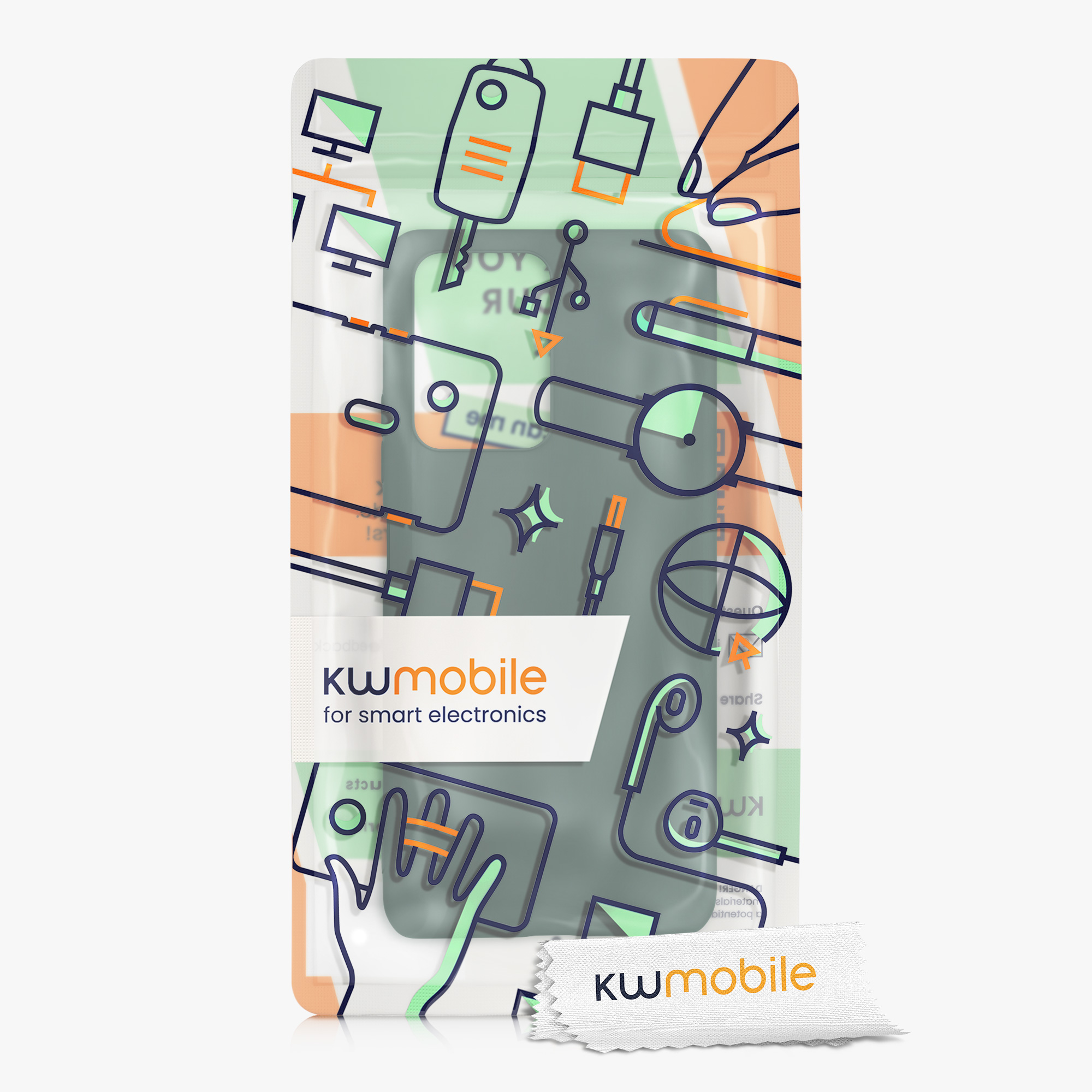 Kryt na mobil Xiaomi 11T / 11T Pro kwmobile TPU lesní zelený