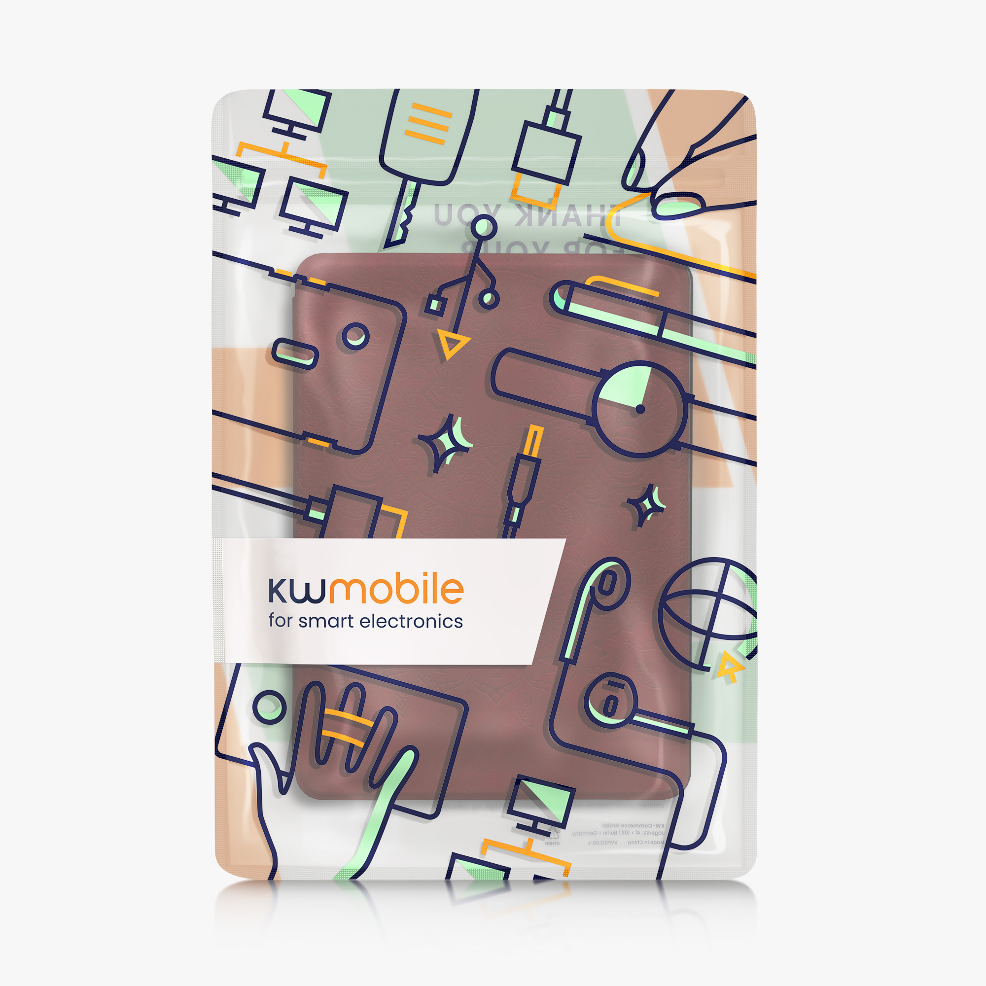 Pouzdro na čtečku kwmobile Amazon Kindle Paperwhite 11 Generation 2021 Case - Indian Sun Dark červená