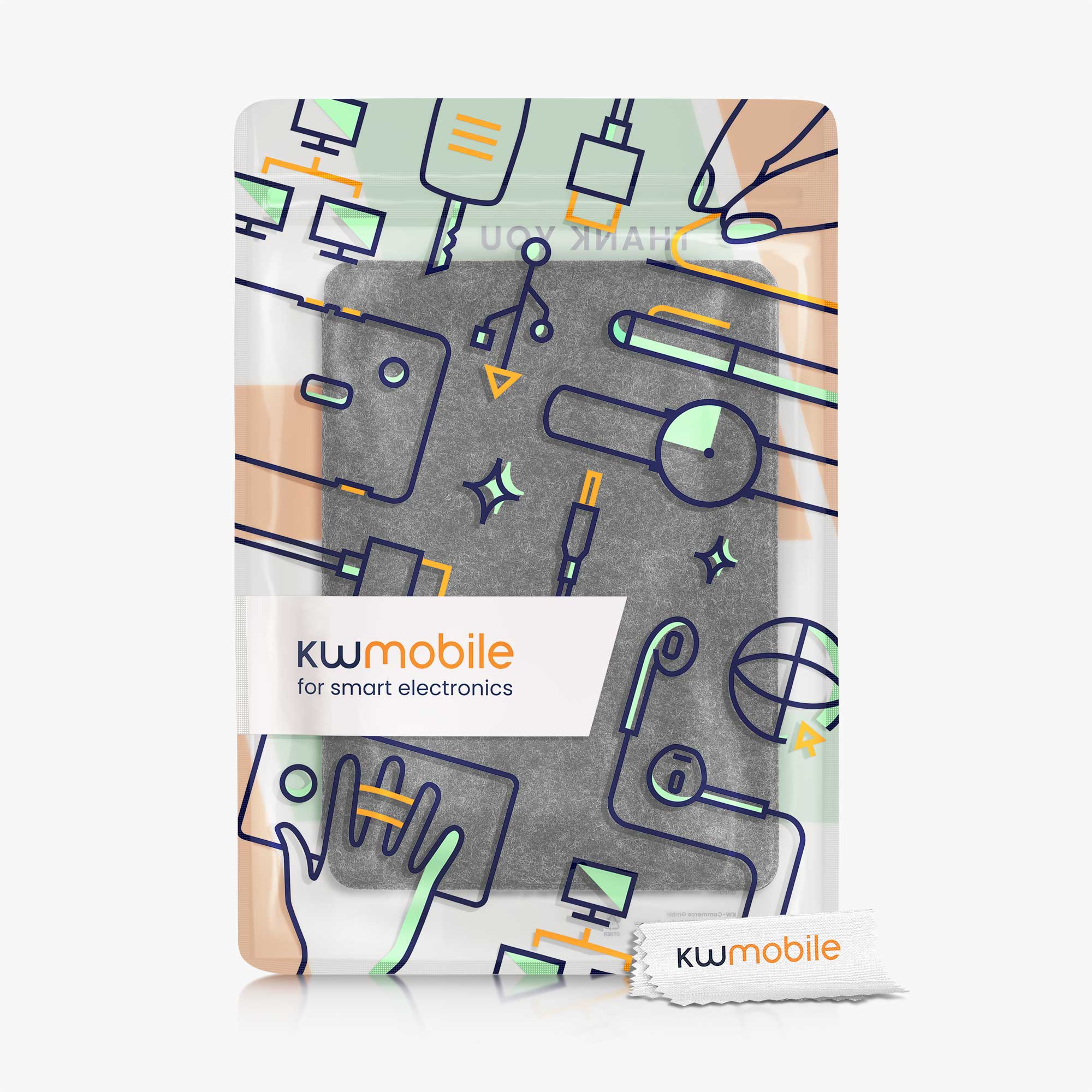 Pouzdro na čtečku kwmobile Kindle Paperwhite 11. gen. 2021 - tmavě šedá