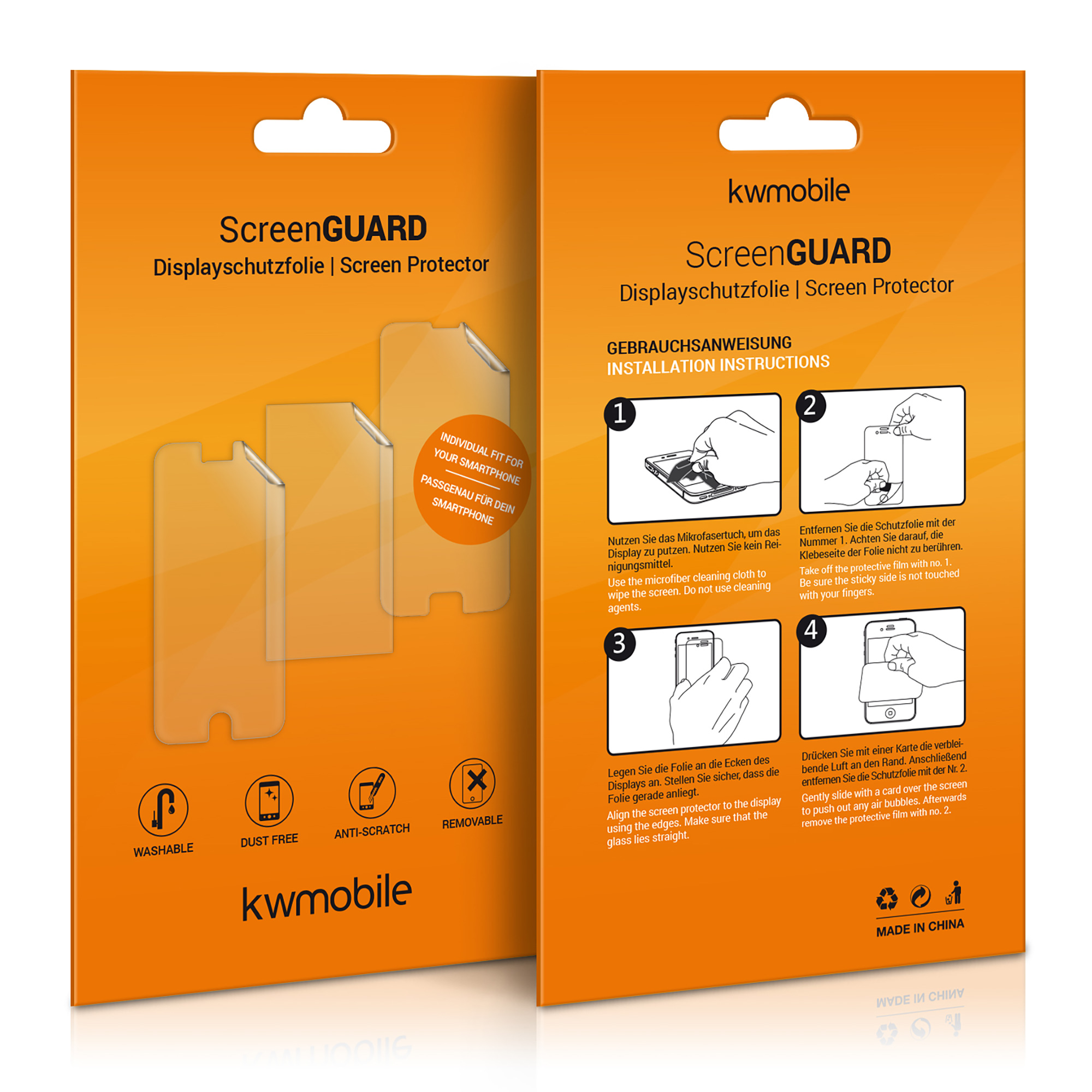 Ochranné sklo kwmobile iPhone 13 mini Screen Protector transparentní