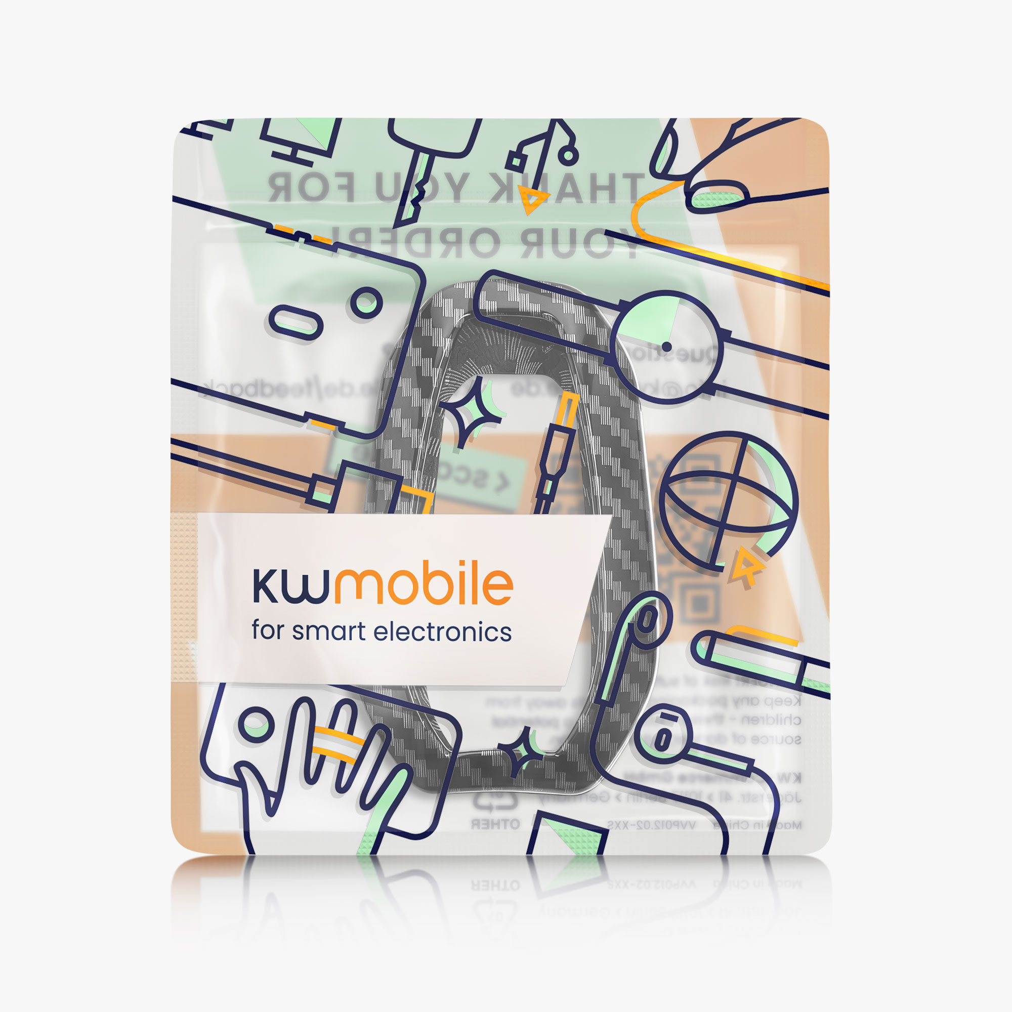 Pouzdro na klíč od auta Peugeot Citroen 3 Button Car Key Smart Key (only Keyless Go) kwmobil...