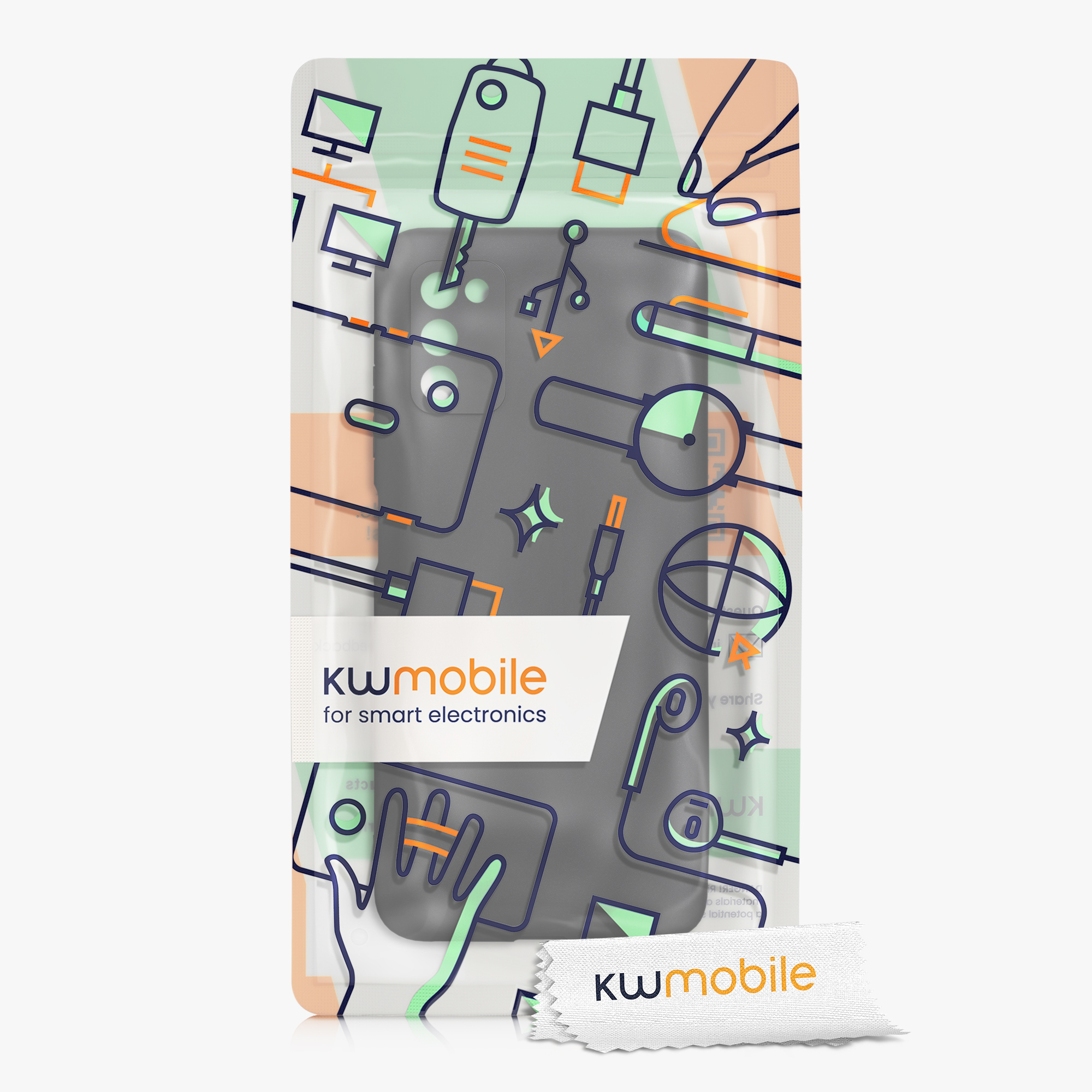 Kryt na mobil Samsung Galaxy A03s kwmobile TPU matně černý