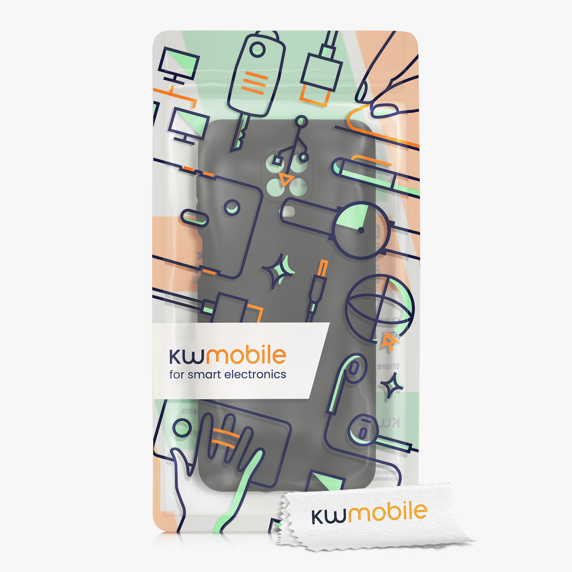 TPU kryt kwmobile pro Xiaomi Redmi Note 9S / 9 Pro / 9 Pro Max - černá
