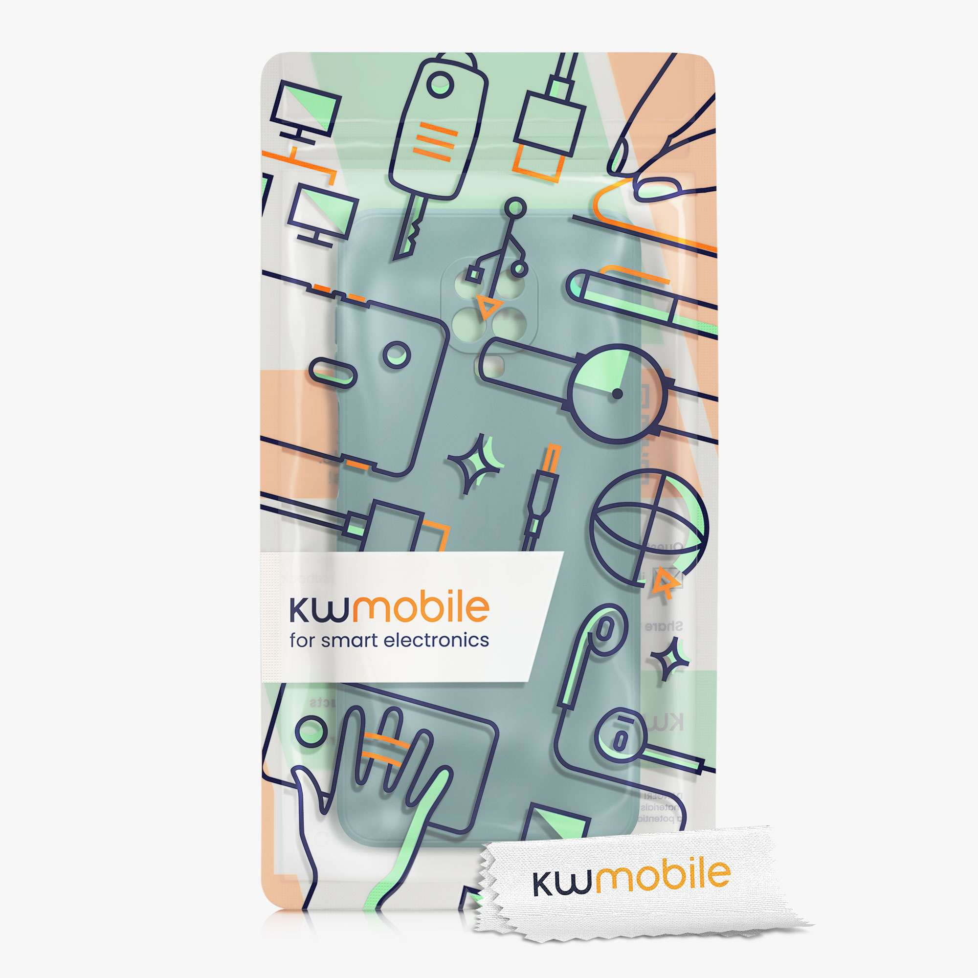 TPU kryt kwmobile pro Xiaomi Redmi Note 9S / 9 Pro / 9 Pro Max - tmavě modrá Arctic Night
