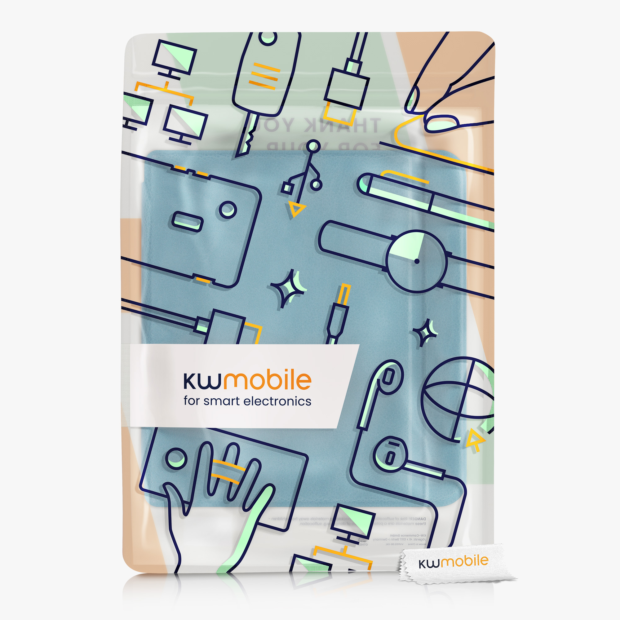 kwmobile pouzdro na čtečku Kobo Libra 2 Case, petrol