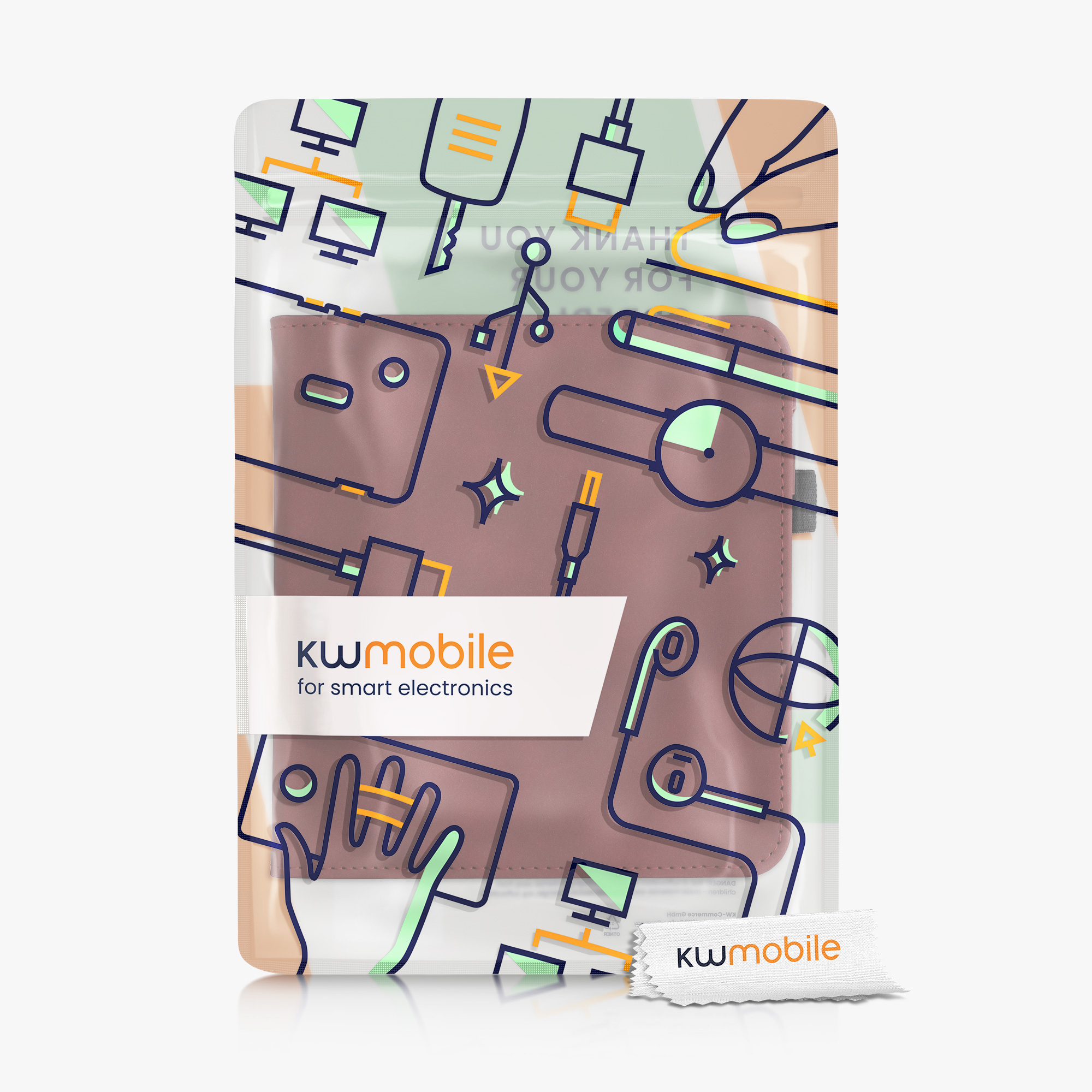 kwmobile pouzdro na čtečku Kobo Libra 2, tmavě červená
