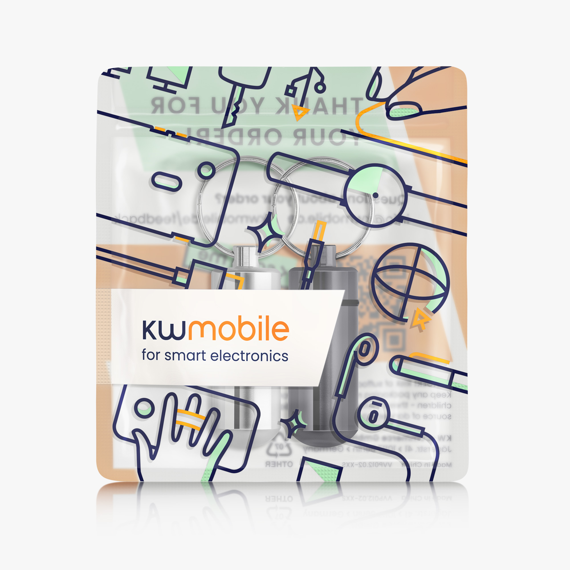 Krabička na léky kwmobile - černá / stříbrná
