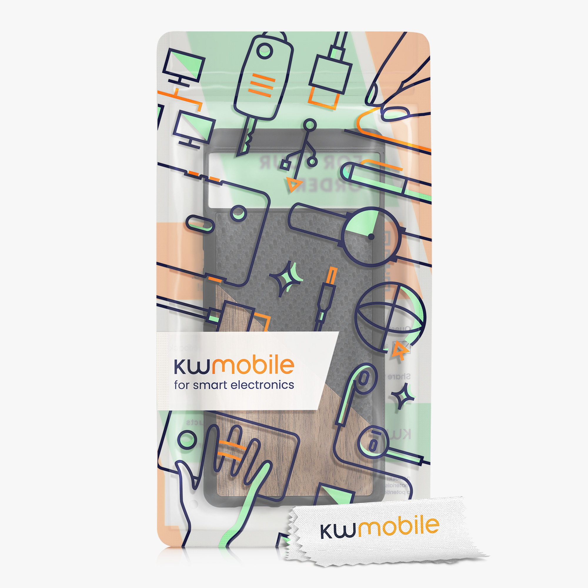 Silikonový kryt kwmobile pro Google Pixel 6 Pro - tmavě hnědá