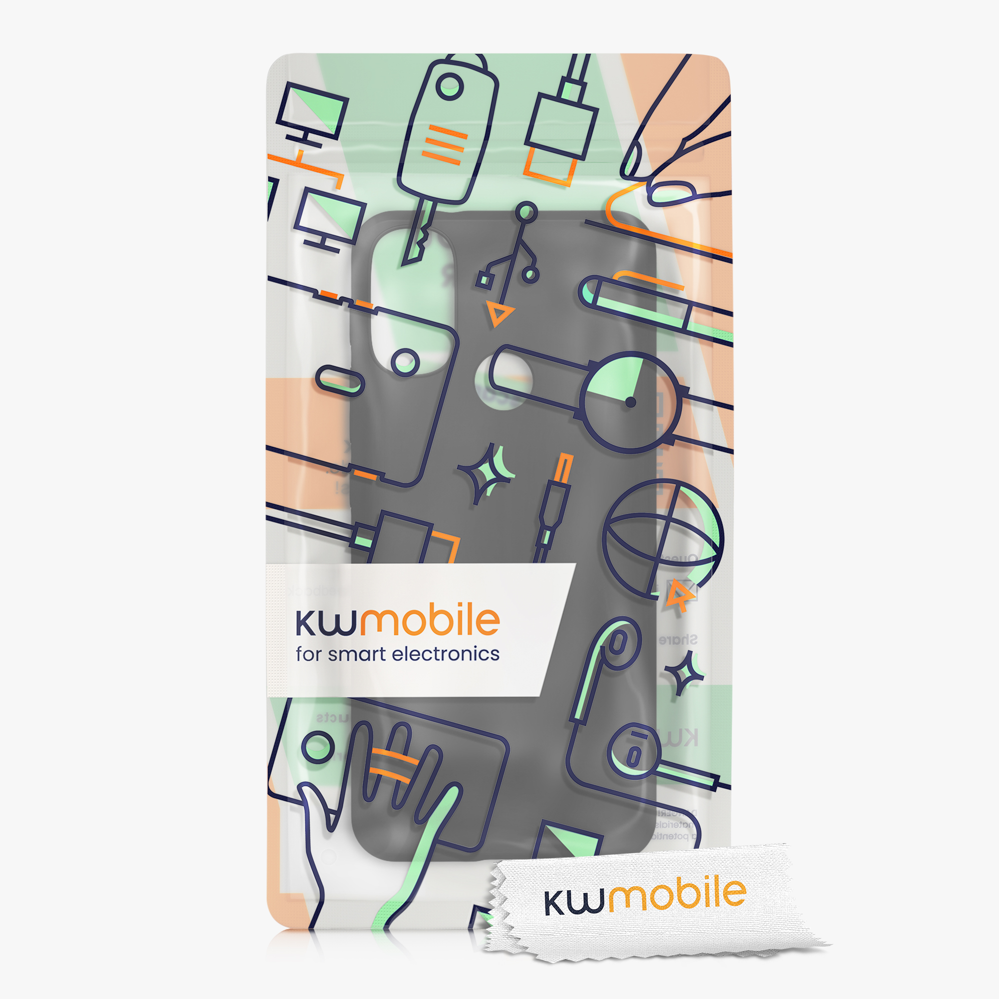 Silikonový kryt kwmobile pro Motorola Moto E40 - Matná černá