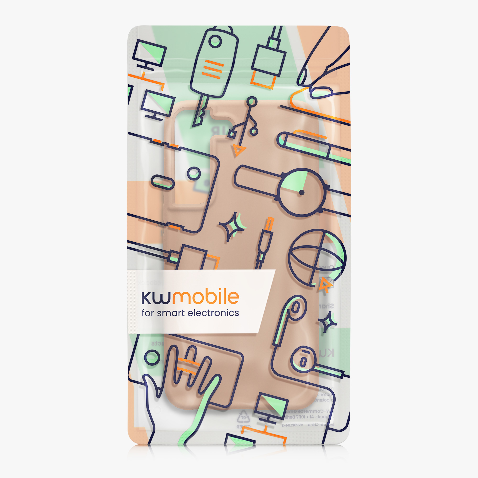 Kryt na mobil Galaxy S22 kwmobile Soft Cover cappuccino