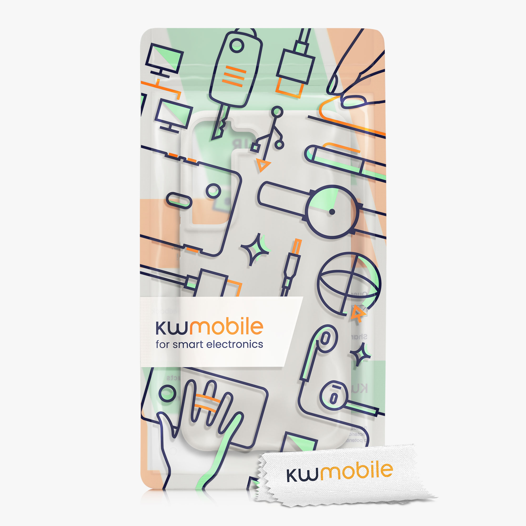 Kryt na mobil Galaxy S22 kwmobile Soft Cover matná bílá