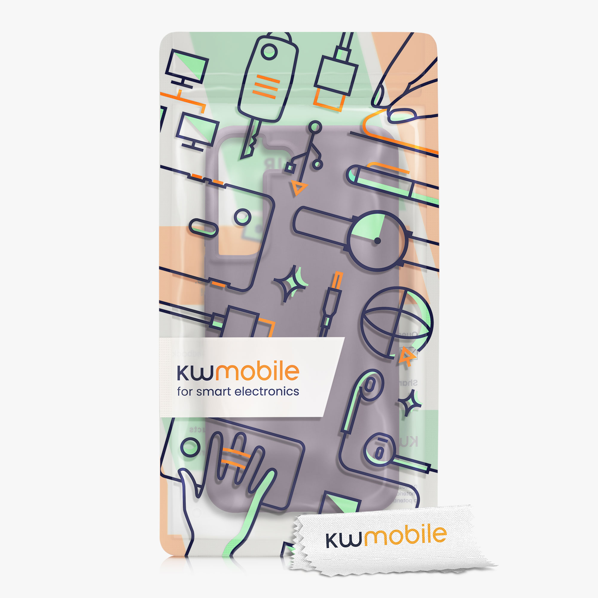 Kryt na mobil Galaxy S22 kwmobile Soft Cover jemně fialová Pale Iris