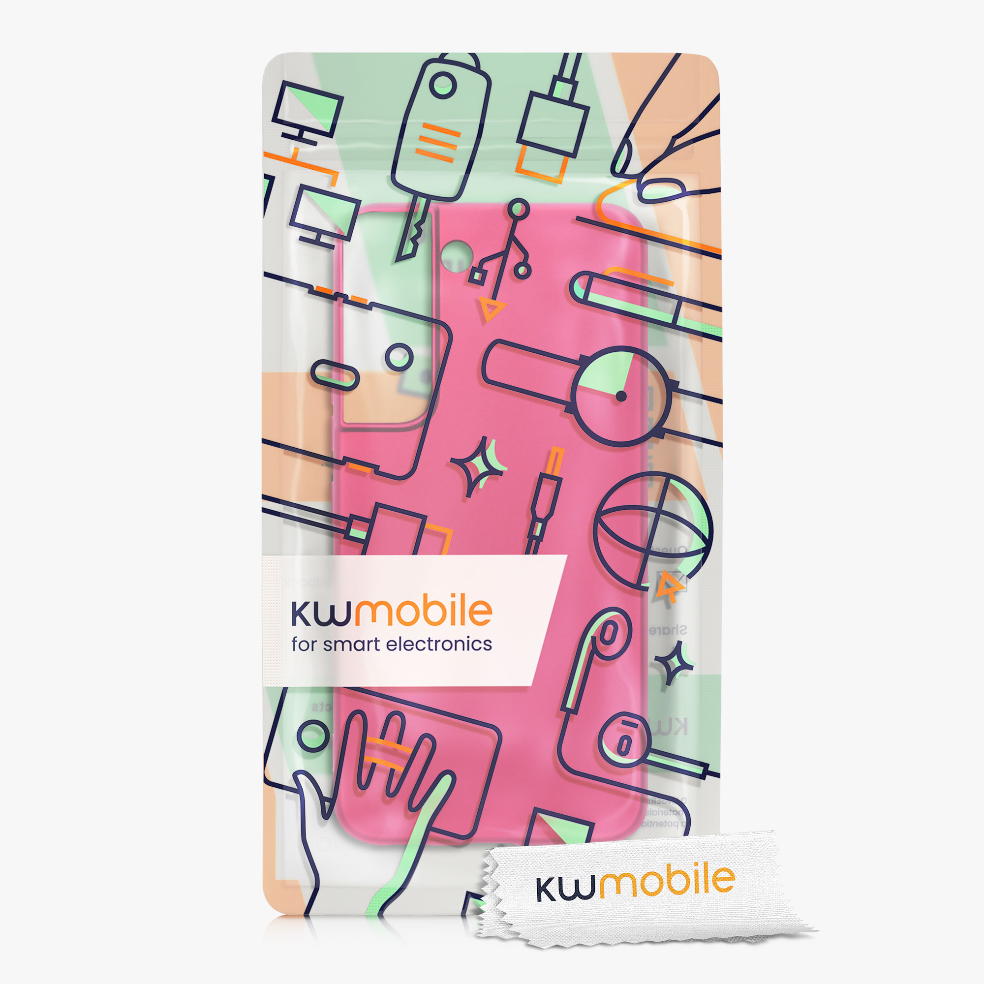 Kryt na mobil Galaxy S22 kwmobile Metallic metalická růžová