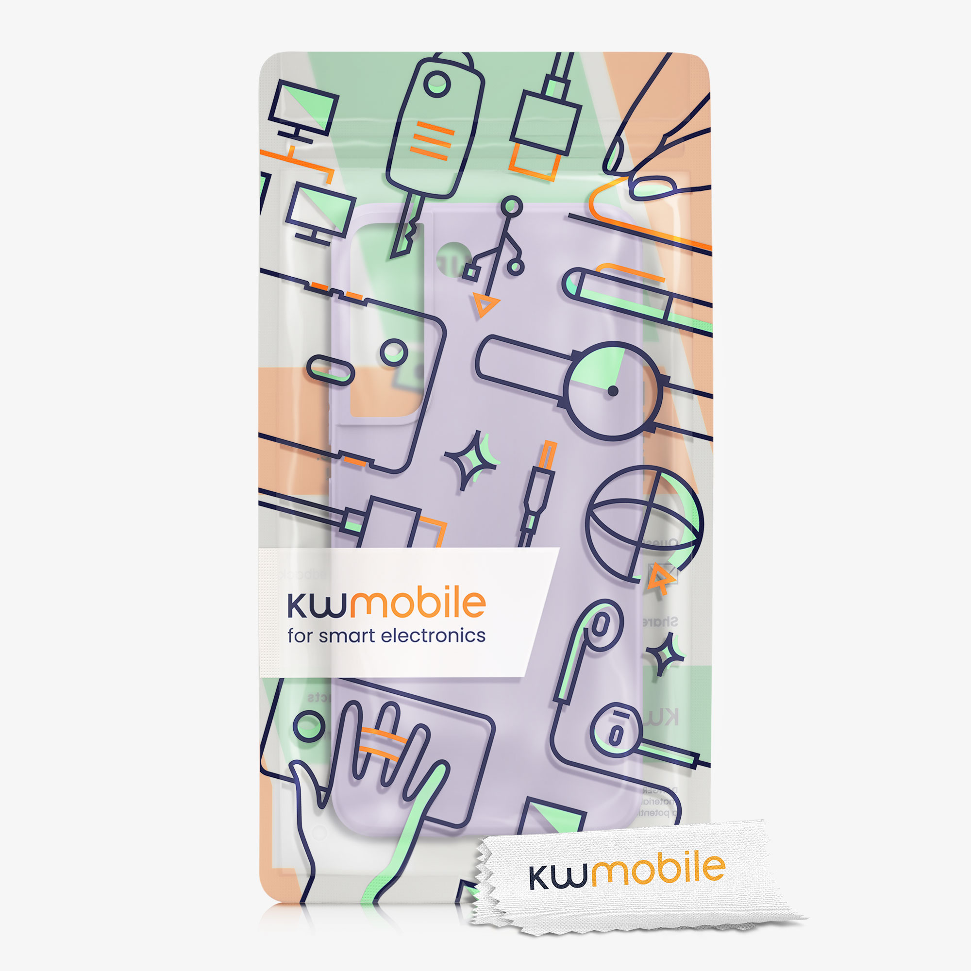 Kryt na mobil Galaxy S22 kwmobile Soft Cover levandulová