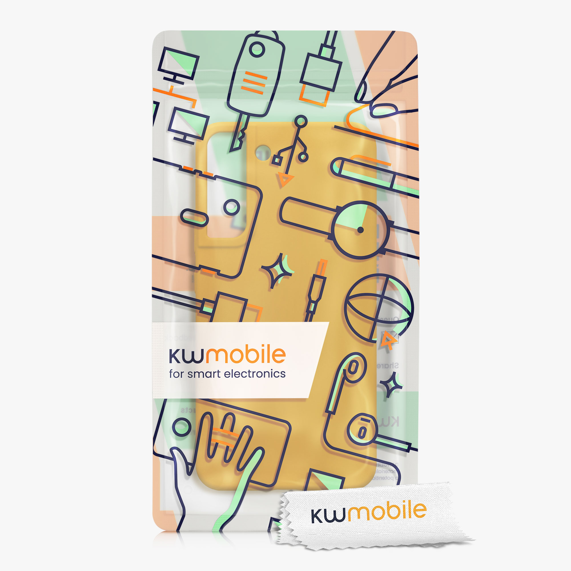 Kryt na mobil Galaxy S22+ kwmobile medově žlutá