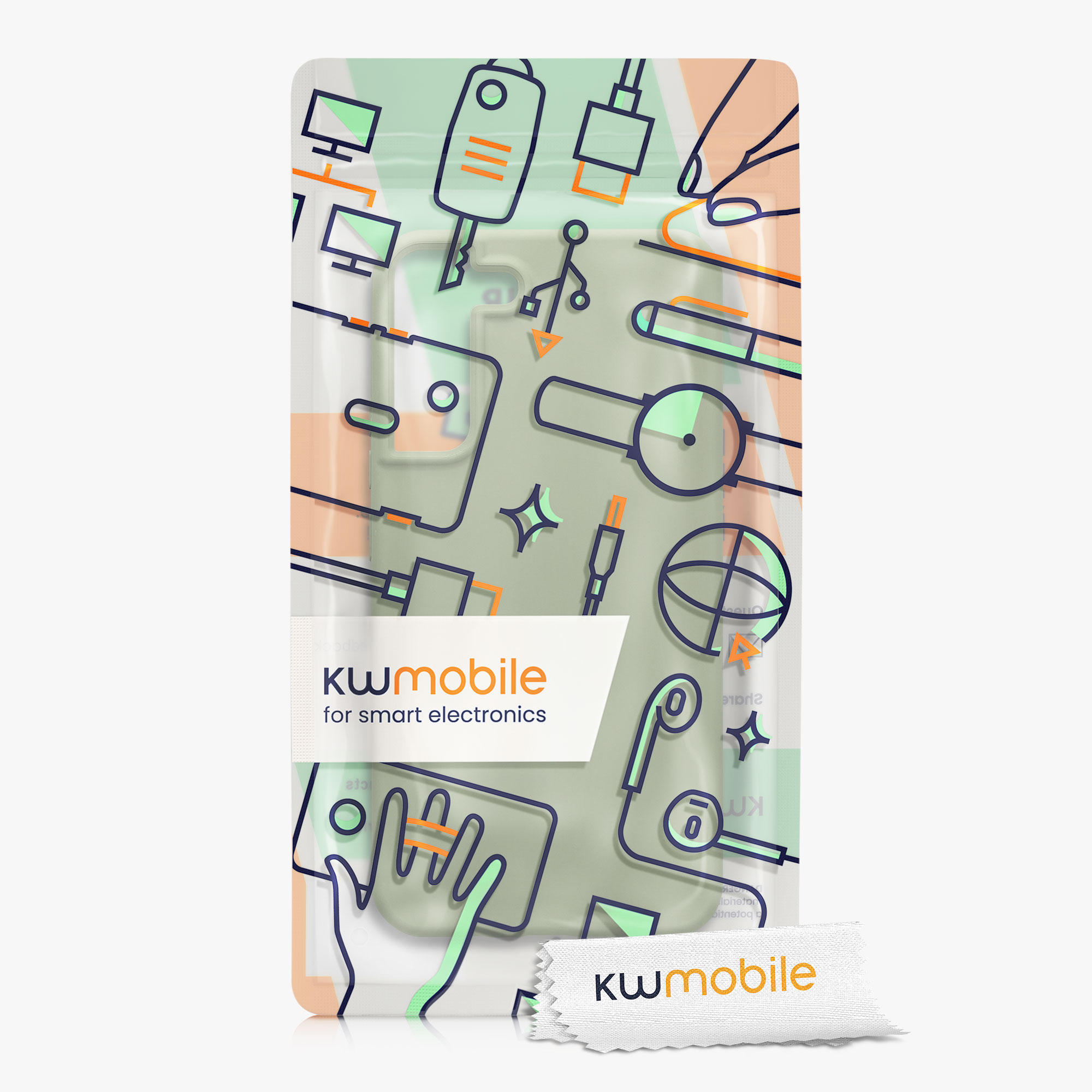 Kryt na mobil Galaxy S22+ kwmobile šedozelená