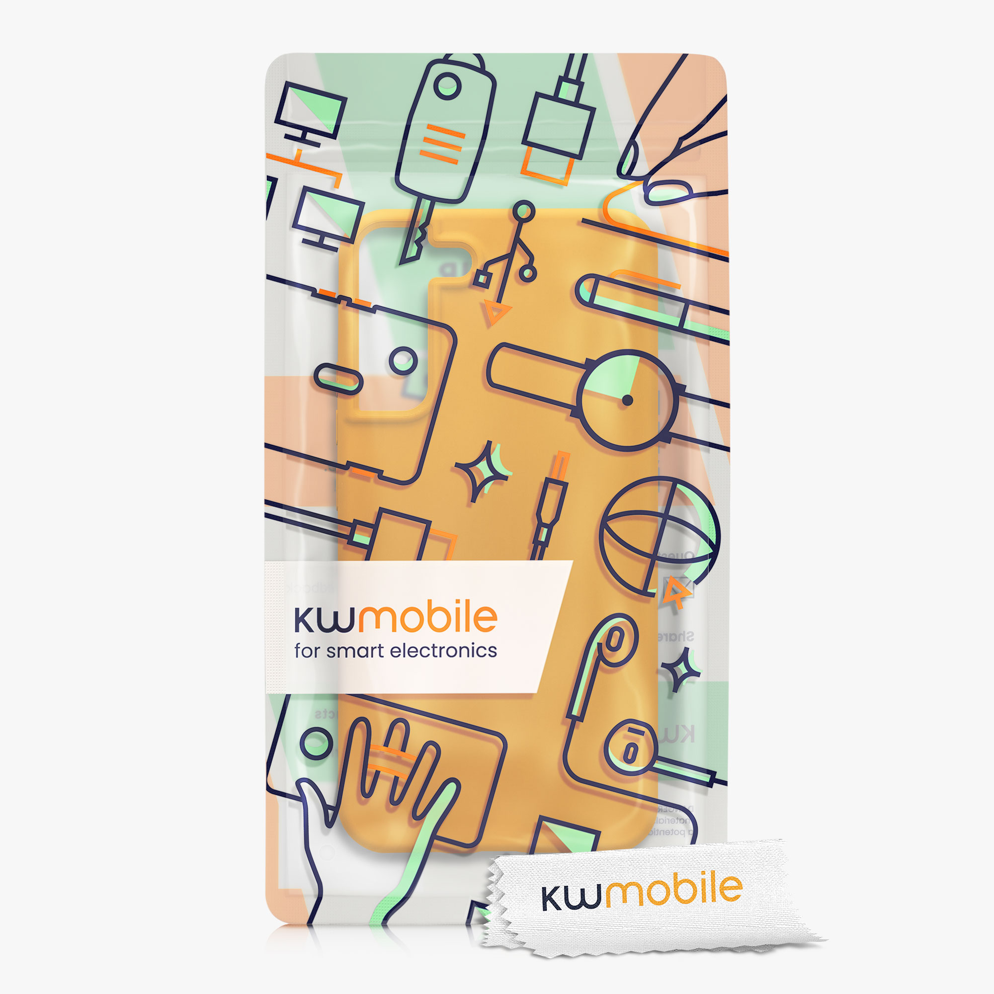 Kryt na mobil Galaxy S22+ kwmobile mango