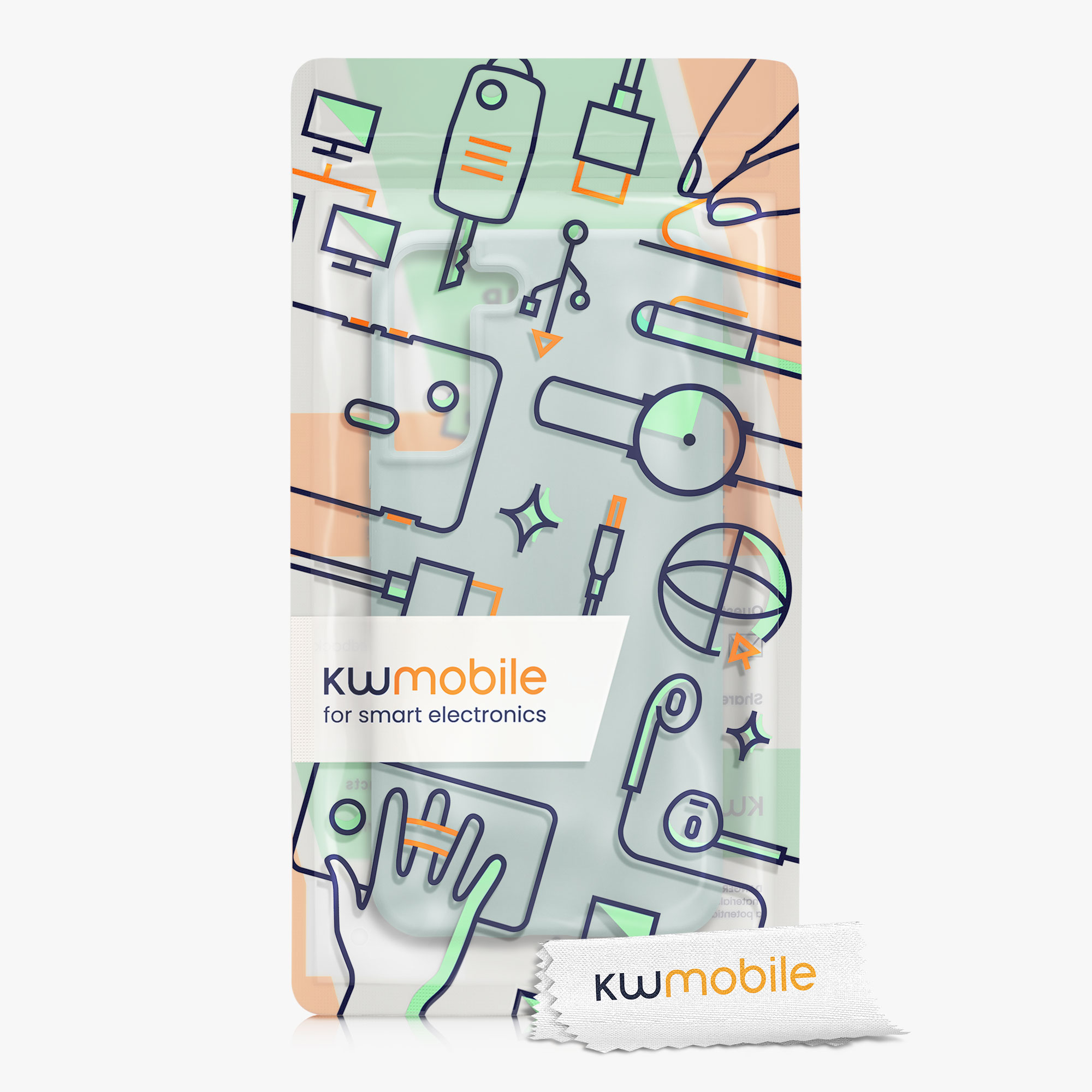 Kryt na mobil Galaxy S22+ kwmobile mátová Cool Mint
