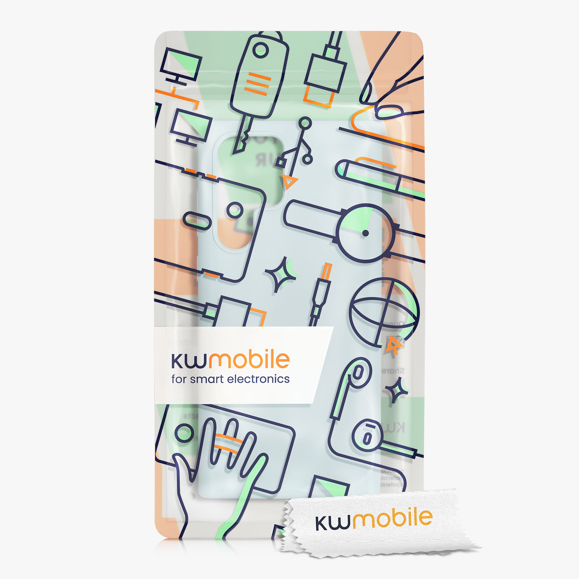Kryt na mobil Galaxy S22 Ultra kwmobile Soft Cover mátová Cool Mint