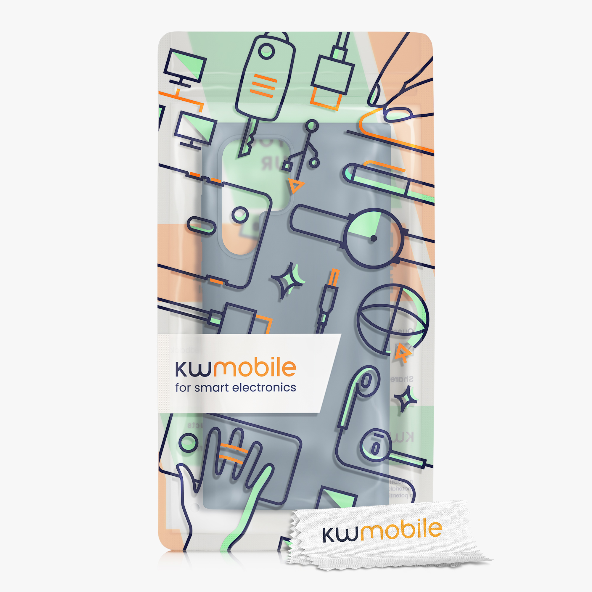 Kryt na mobil Galaxy S22 Ultra kwmobile Soft Cover tmavě šedá Dark Slate