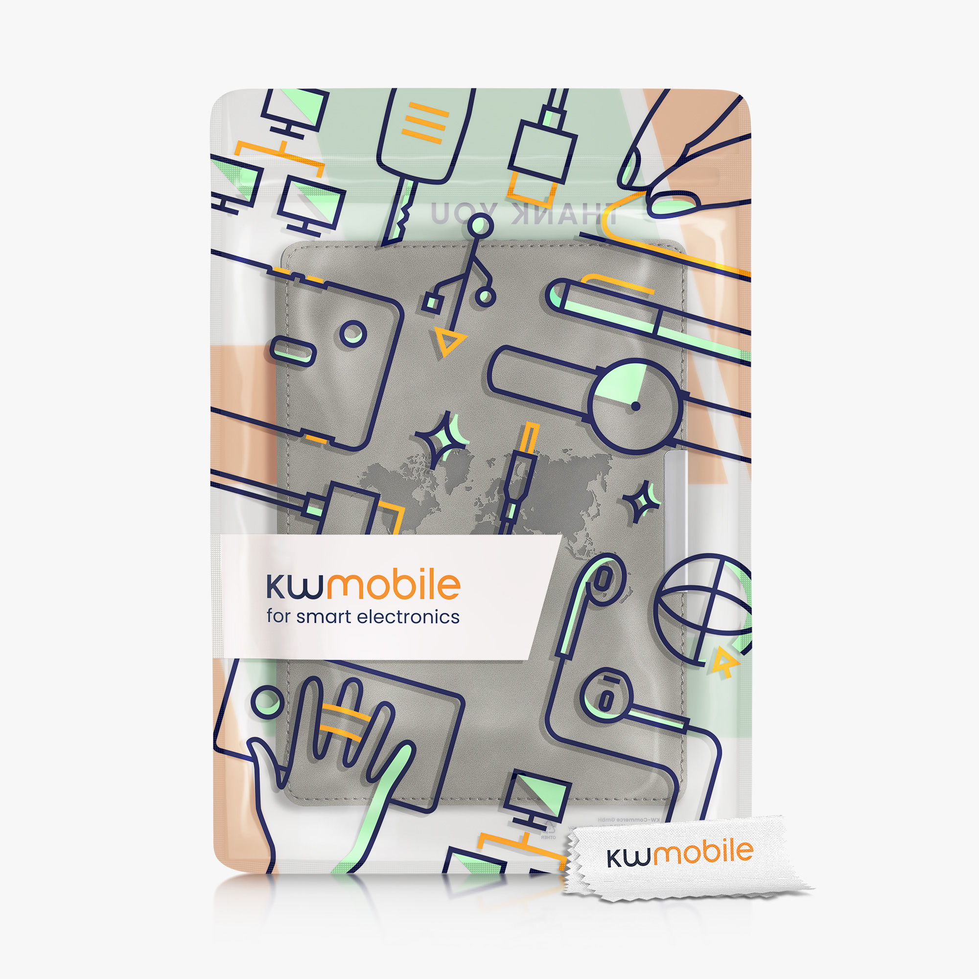 Flip pouzdro na čtečku Kobo Aura ONE Travel Outline se stojánkem