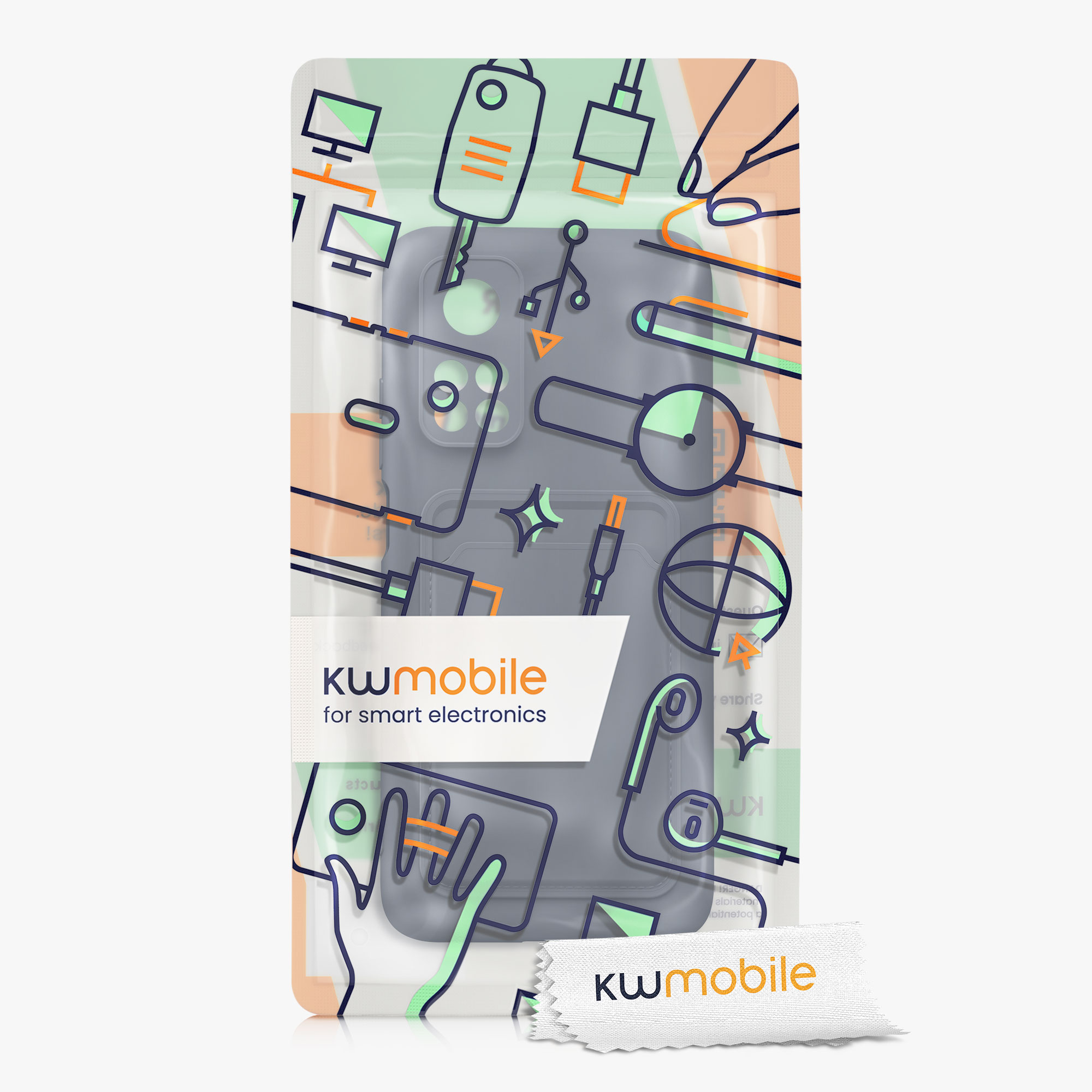 Kryt kwmobile Xiaomi Mi 10T / Mi 10T Pro, tmavě modrá