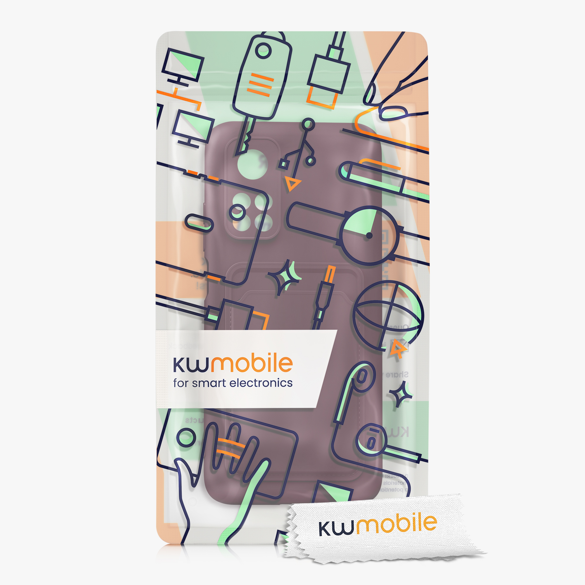 Kryt kwmobile Xiaomi Mi 10T / Mi 10T Pro, hnědočervená