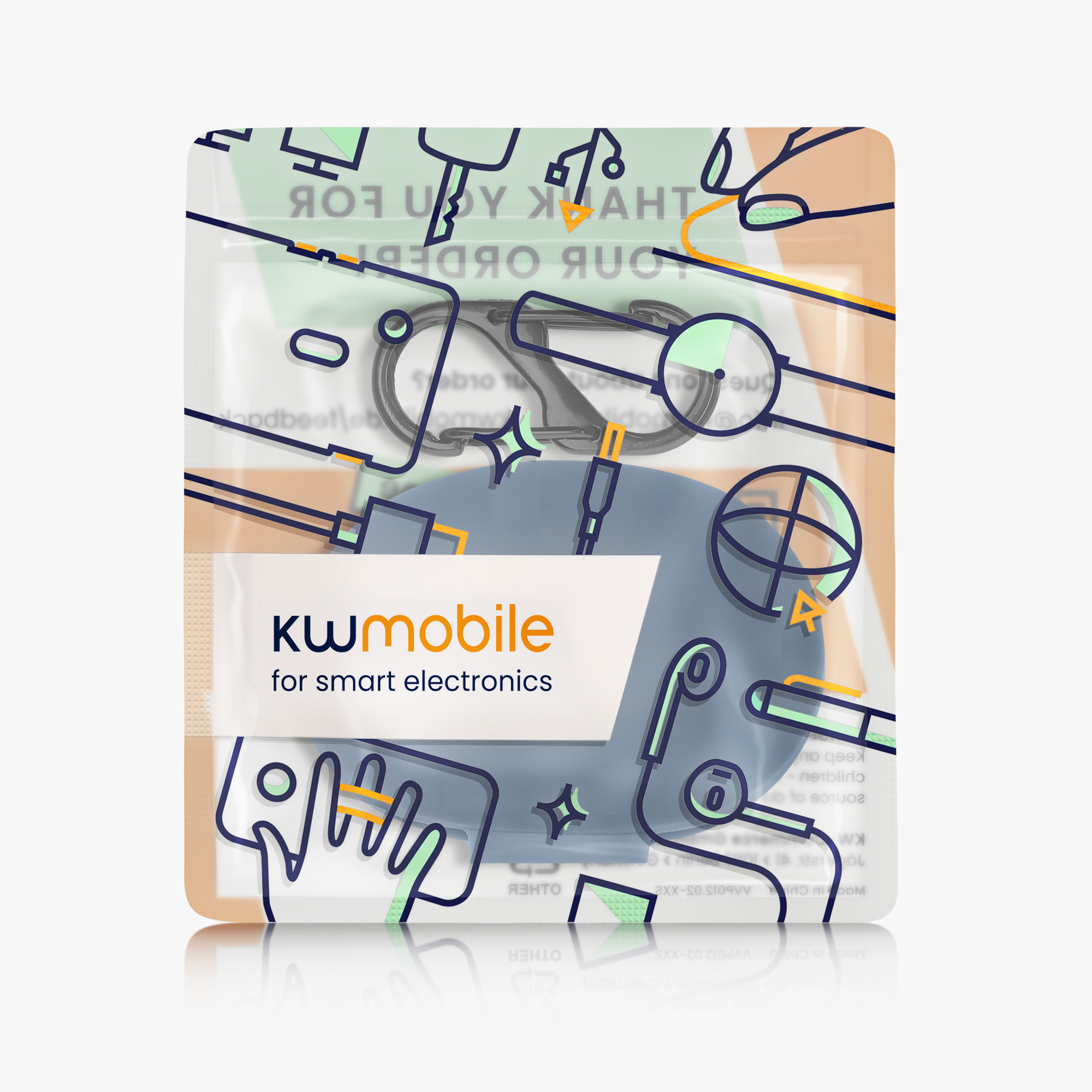 Pouzdro kwmobile pro Anker Soundcore Life P2 mini Case, tmavě modrá