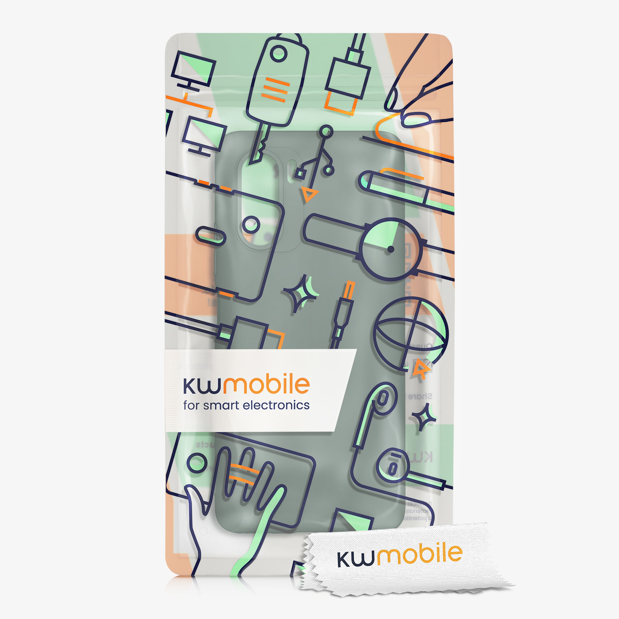 Kryt kwmobile Xiaomi Mi 11i / Poco F3, modrozelená
