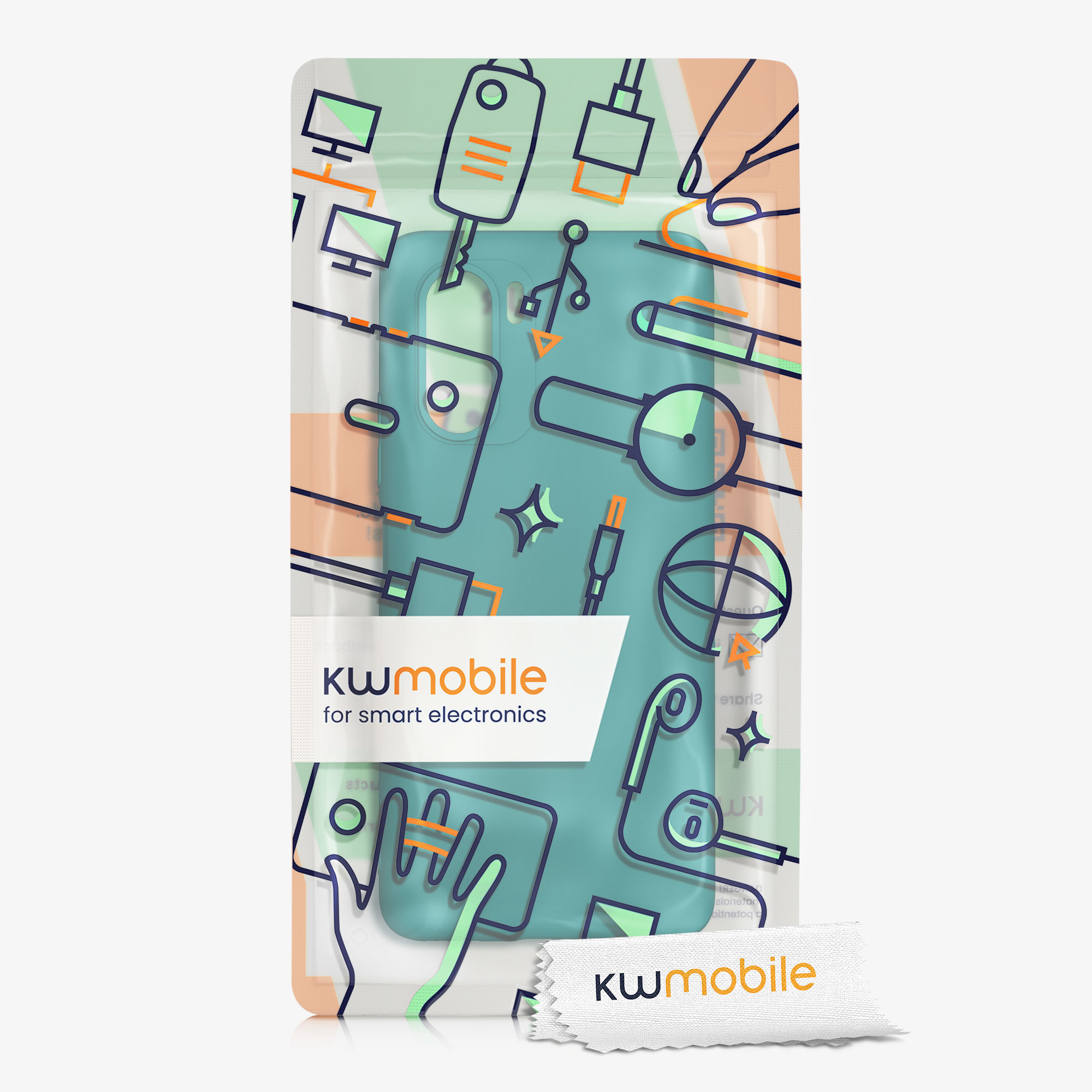 Kryt kwmobile Xiaomi Mi 11i / Poco F3, petrolejová matná
