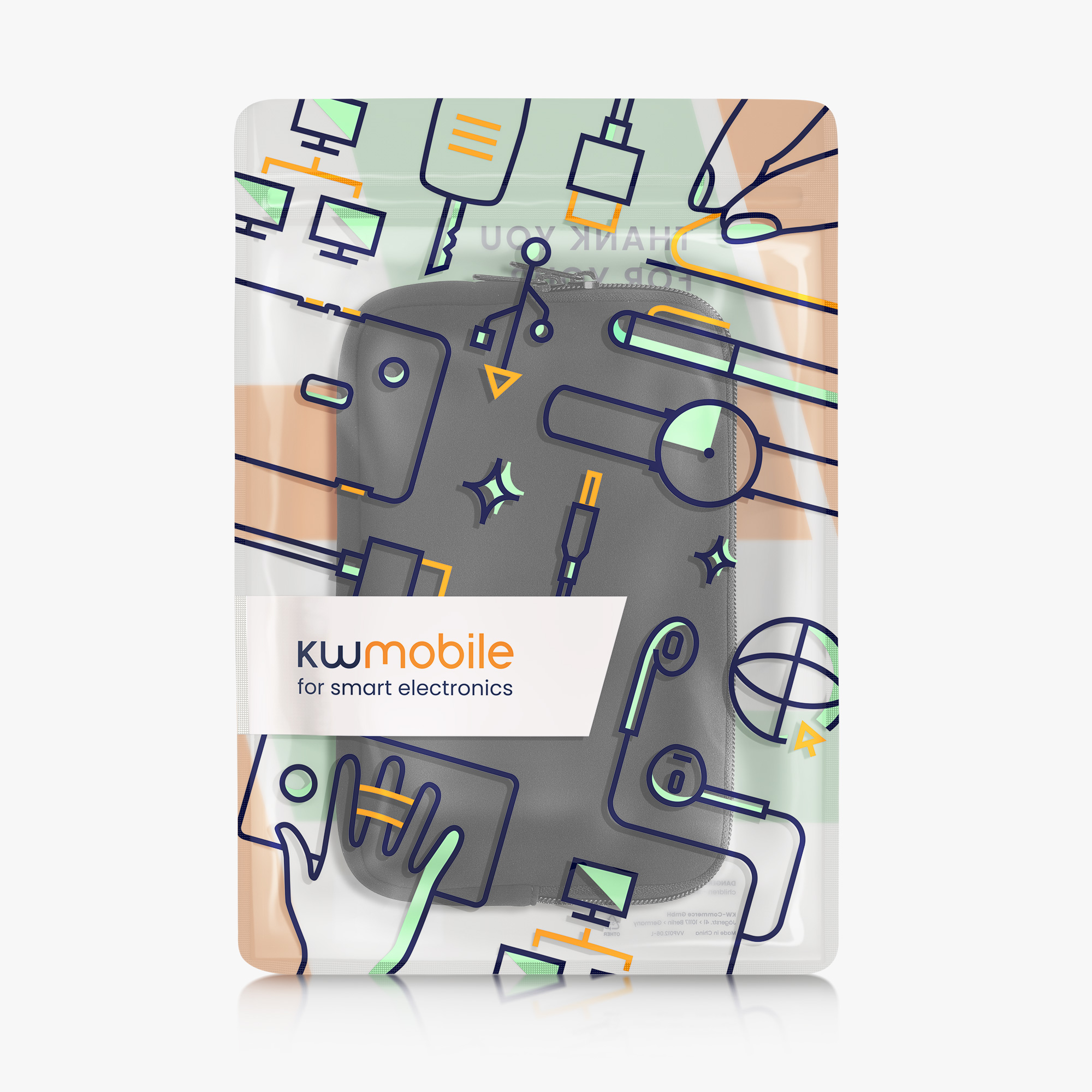 Neoprenové pouzdro tablet kwmobile 8"-8,4"" černá