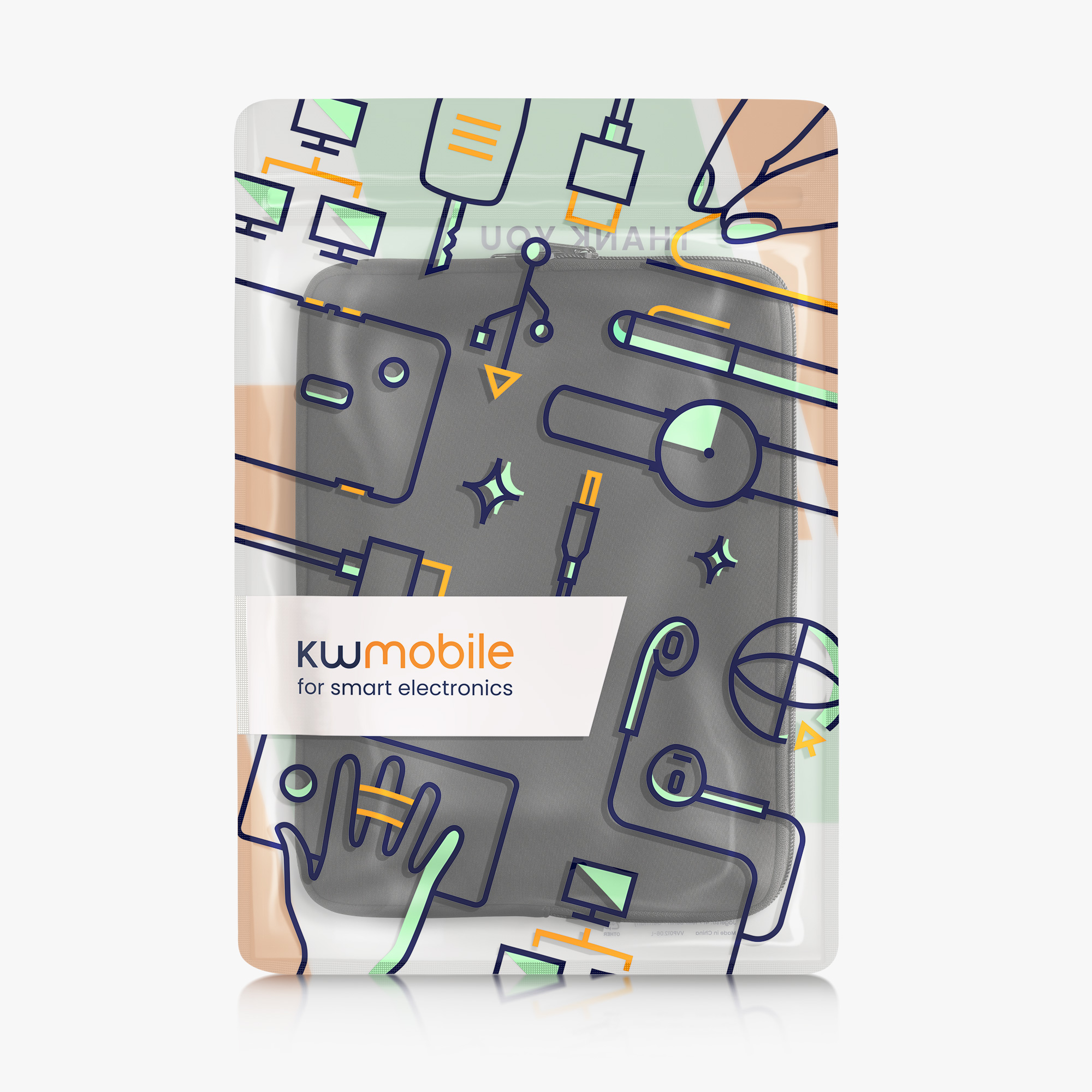 Pouzdro na tablet 12,4"-12,9" kwmobile Neoprene Pouch černá
