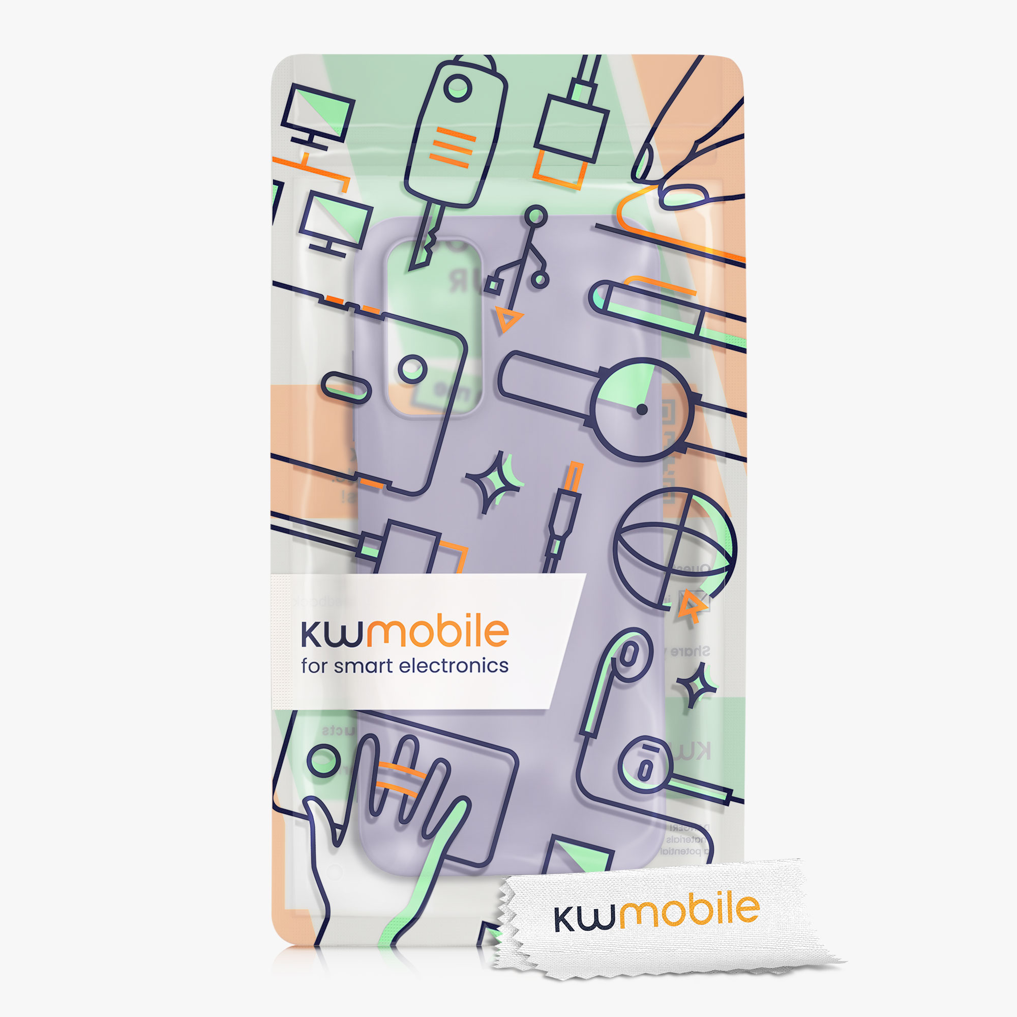 Kryt Xiaomi Redmi Note 11 silikonový TPU levandulová kwmobile