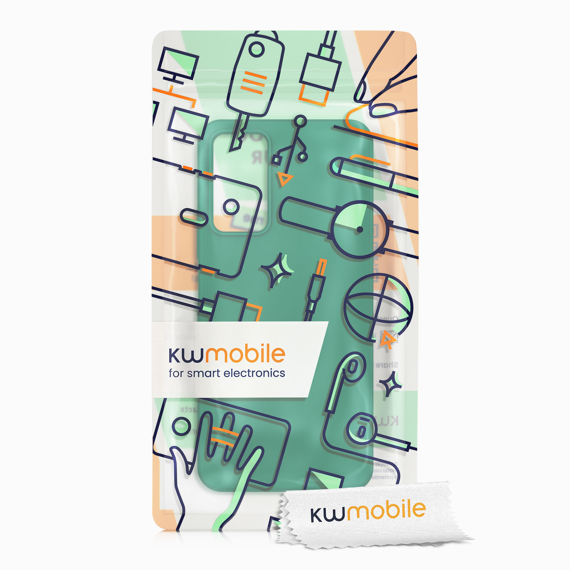 Kryt Xiaomi Redmi Note 11 Pro silikonový TPU zelená kwmobile