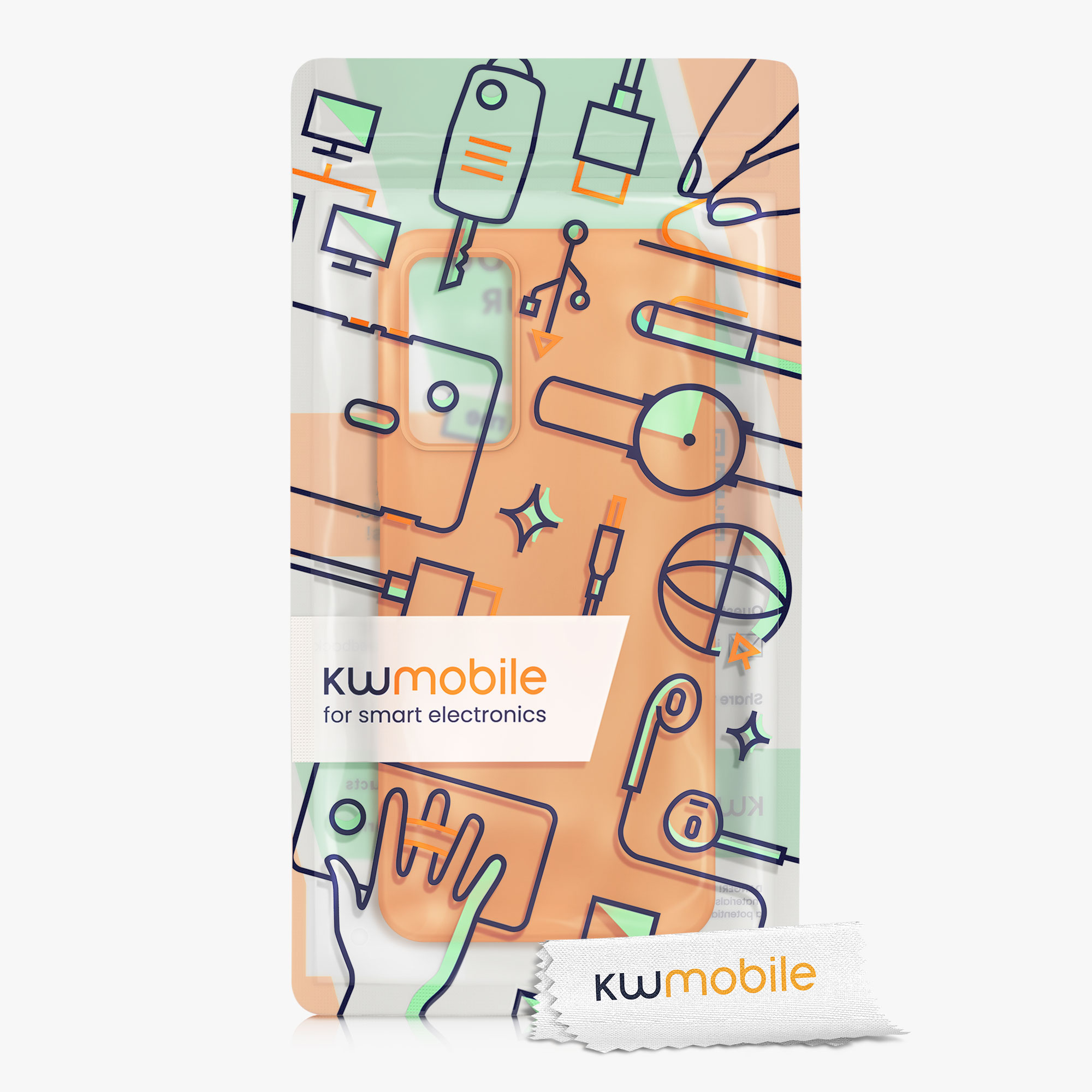 Kryt Xiaomi Redmi Note 11 Pro silikonový TPU oranžová kwmobile