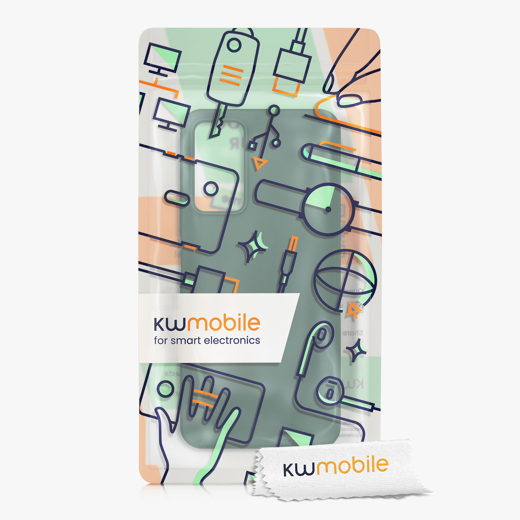 Kryt Xiaomi Redmi Note 11 Pro silikonový TPU lesní zelená kwmobile