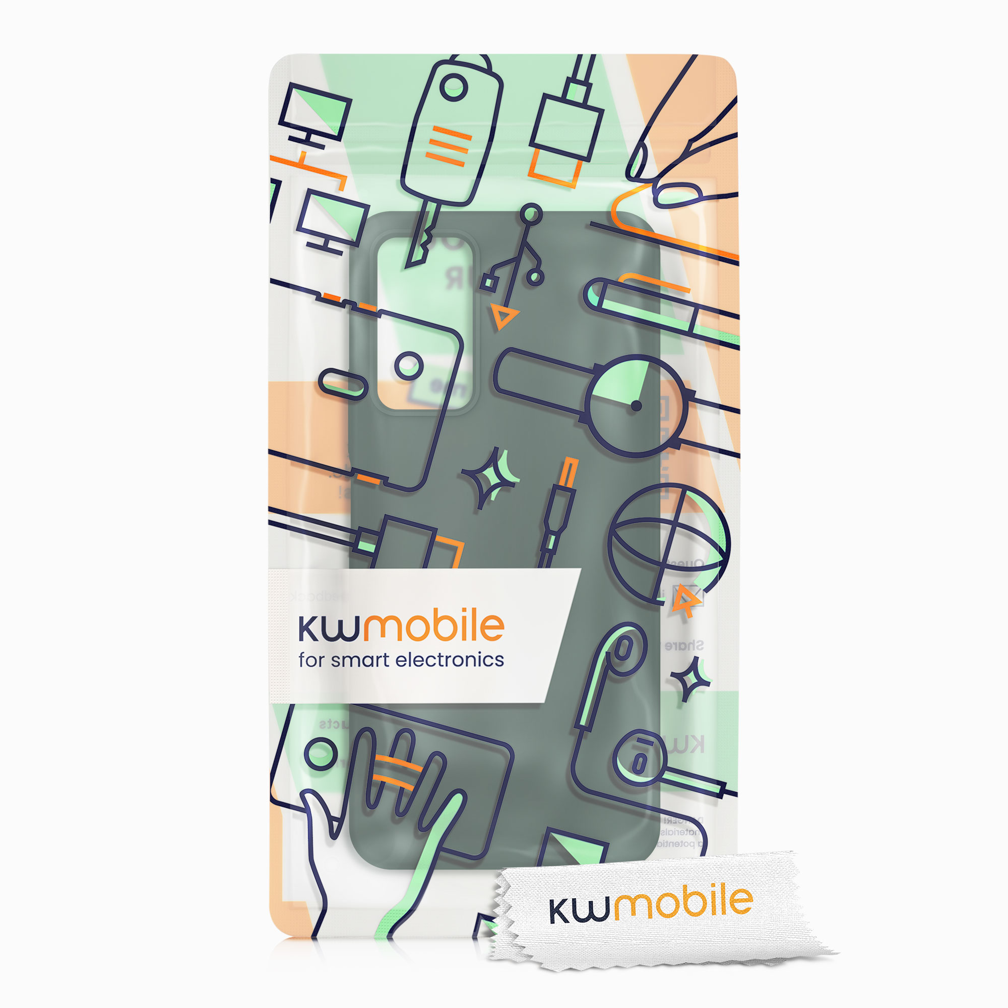 Kryt Xiaomi Redmi Note 11 Pro silikonový TPU zelená kwmobile