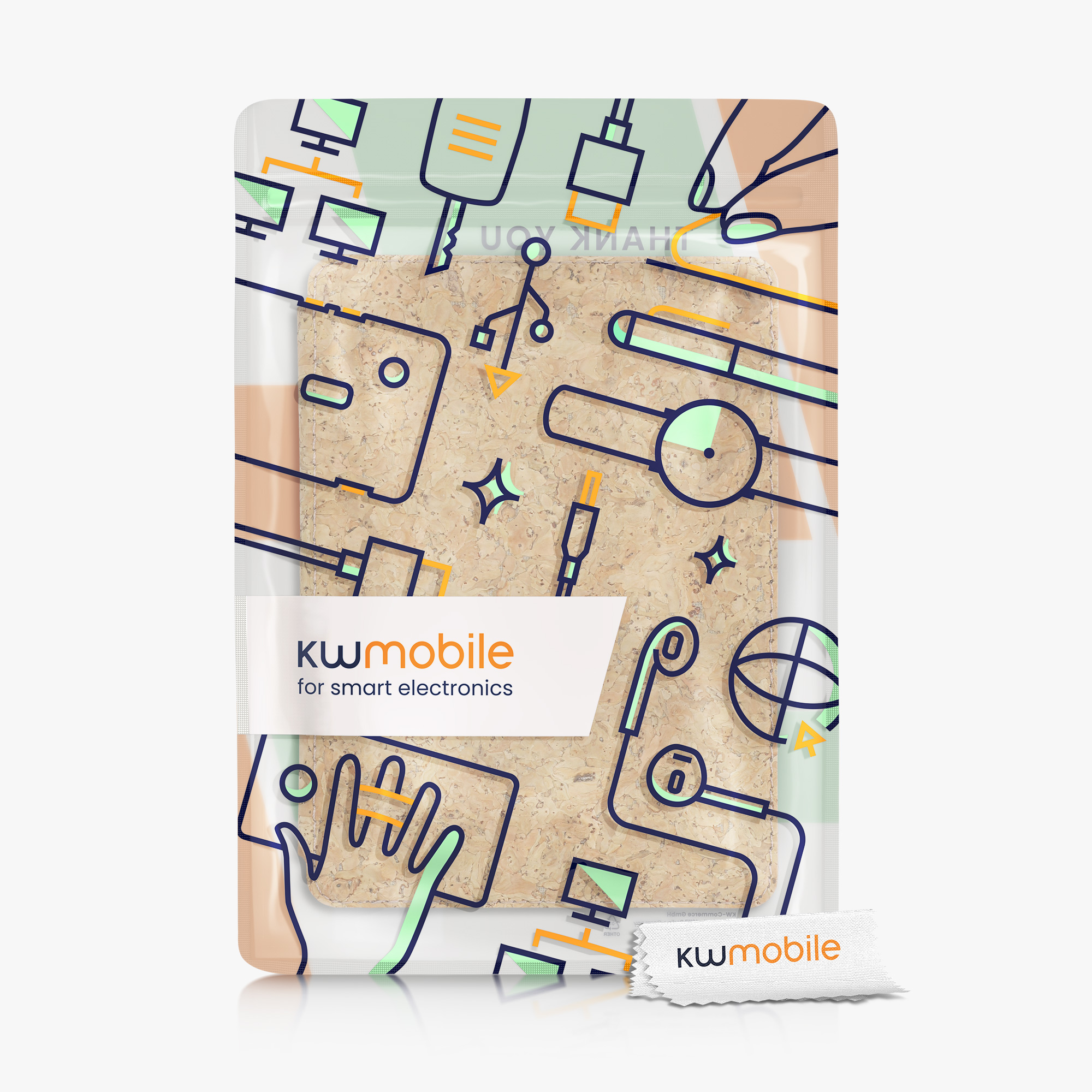 Pouzdro na čtečku kwmobile Kindle Paperwhite 11. gen. 2021 - světle hnědá