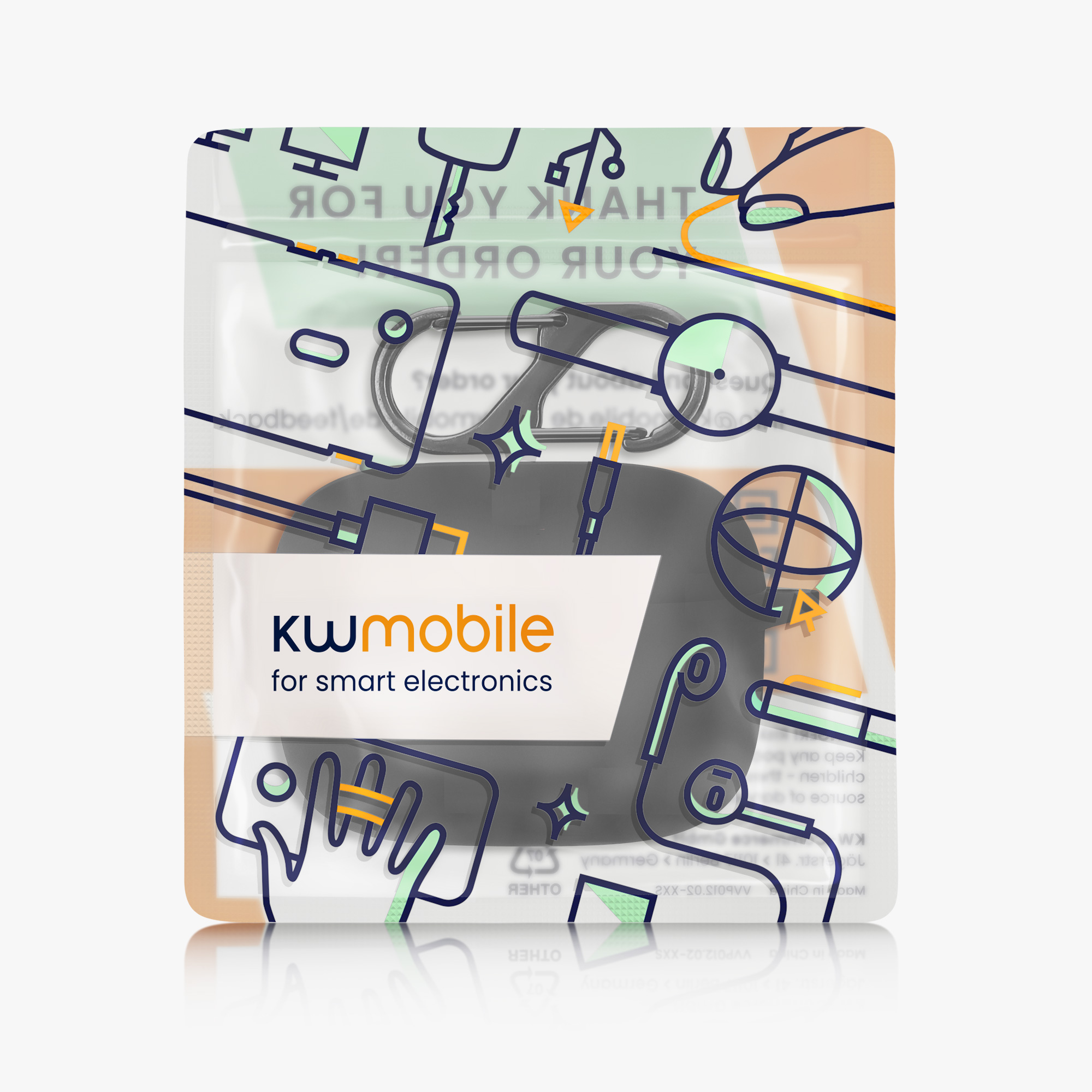 Pouzdro na sluchátka JBL Tune 230 NC TWS / T230NC / T235NC kwmobile - černá