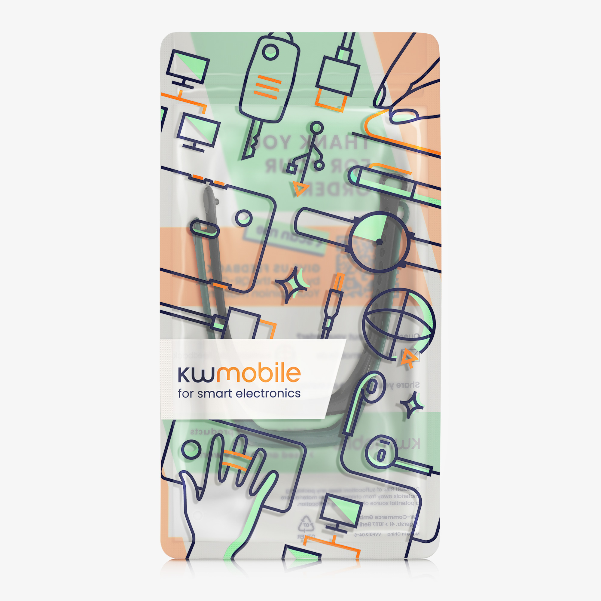 Sada řemínků na chytré hodinky Oppo Band Sport 2 ks černo-zelené